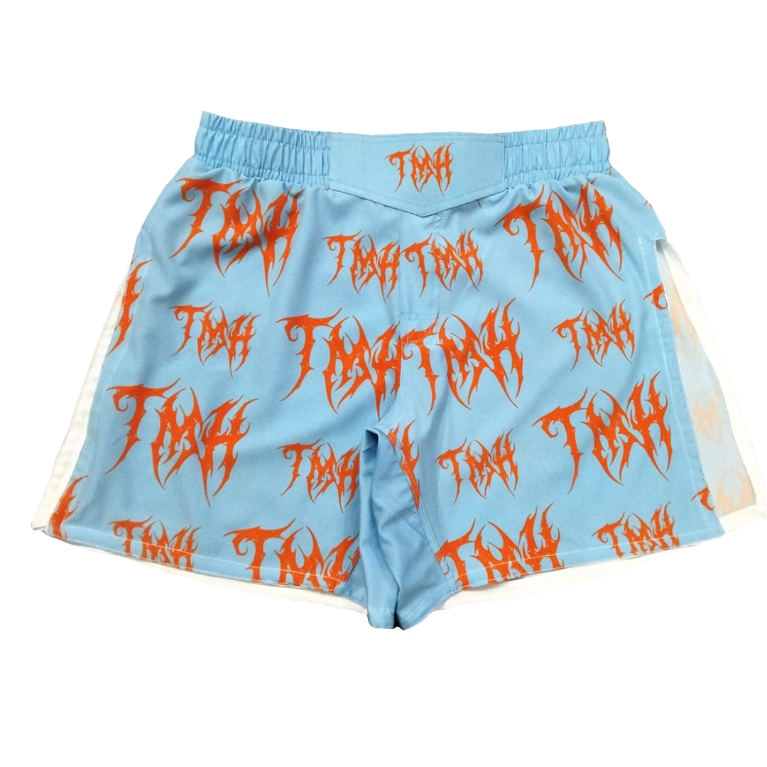 TMH Orange MTL Baby Blue Gladiator Shorts