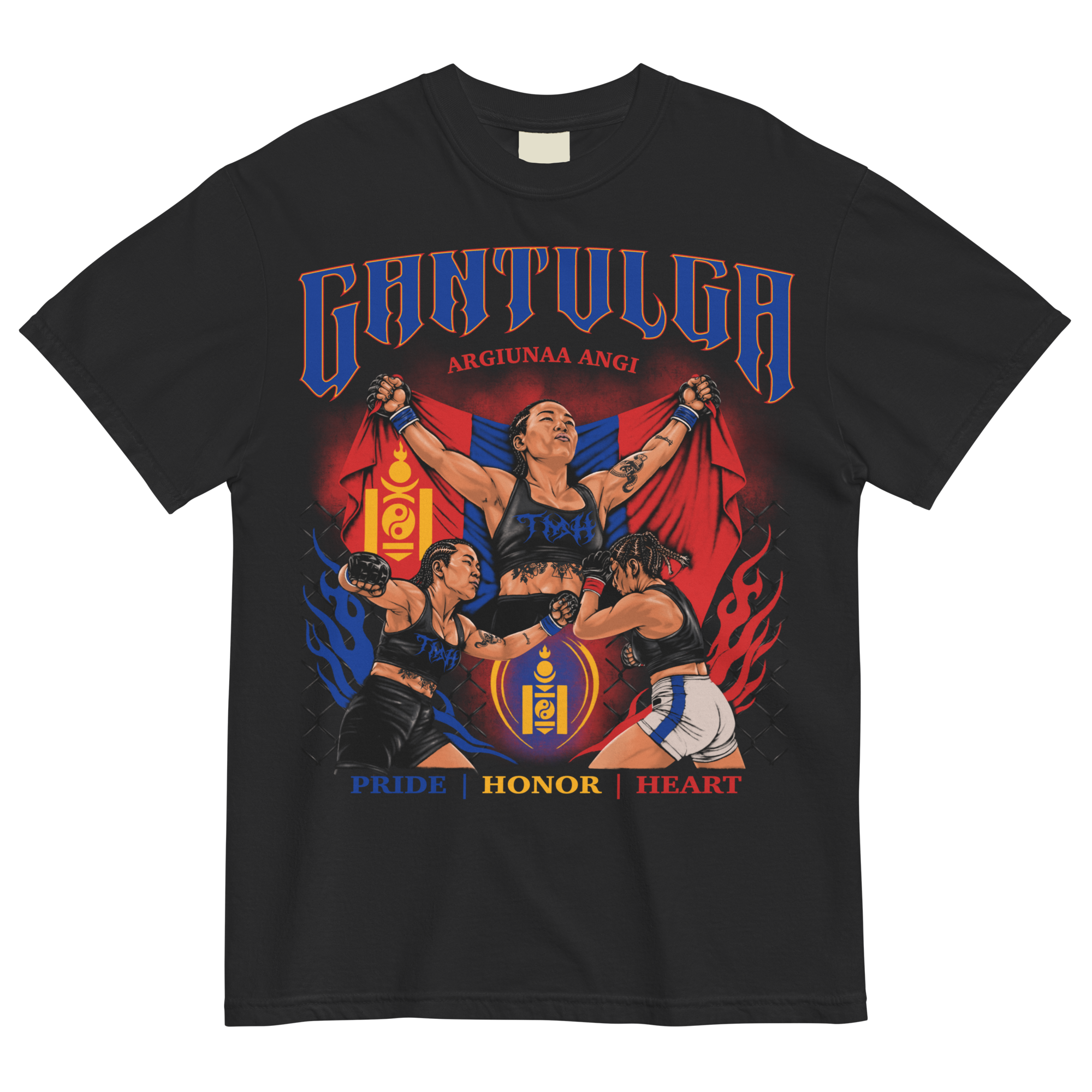 Pride | Honor | Heart | Angi Gantulga Heavyweight Tee