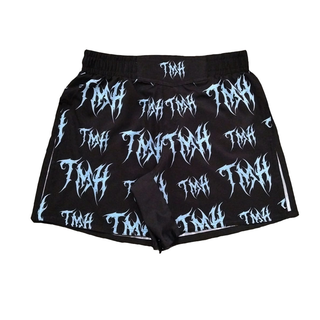 TMH Carolina Blue MTL Black Gladiator Shorts