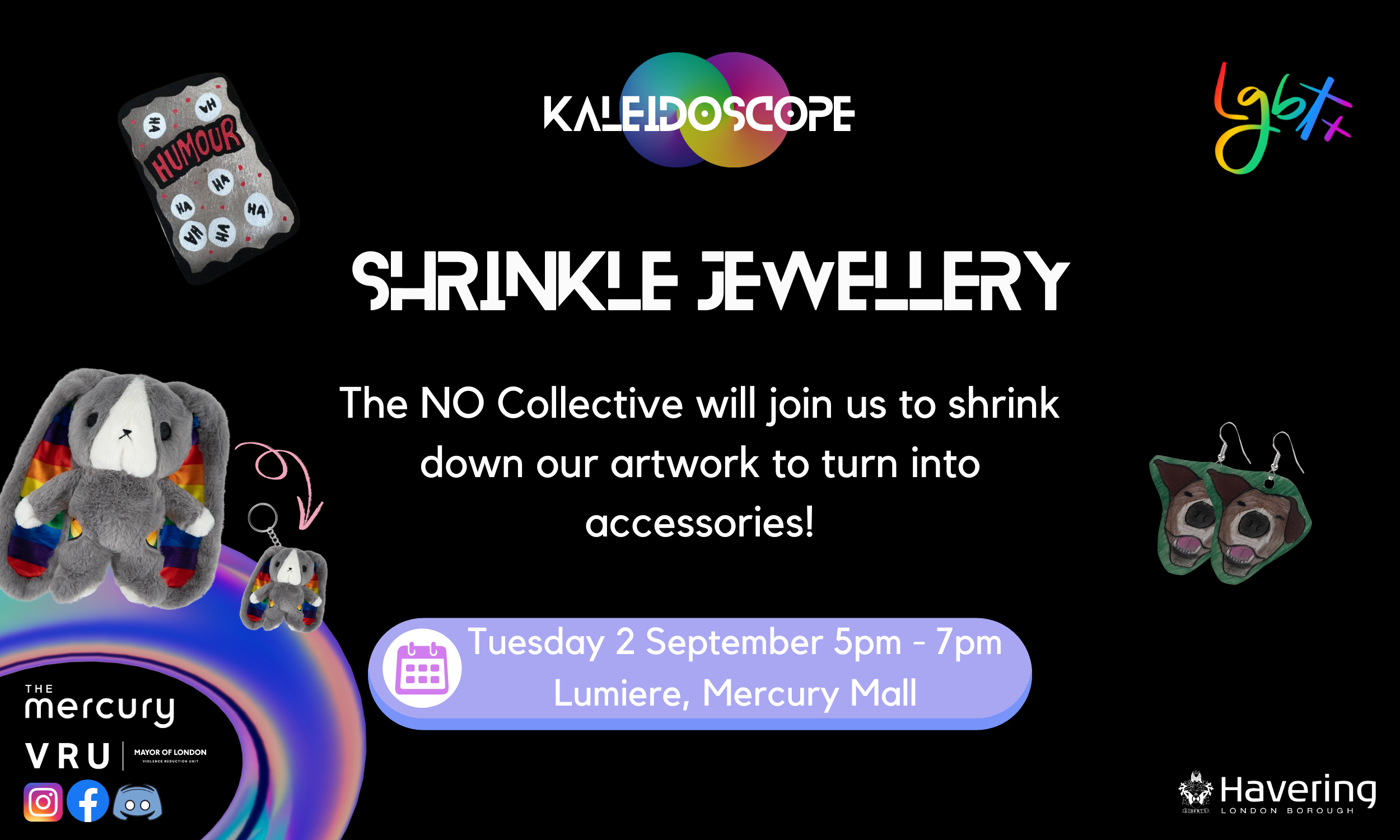 Kaleidoscope September- Shrinkle Jewellery
