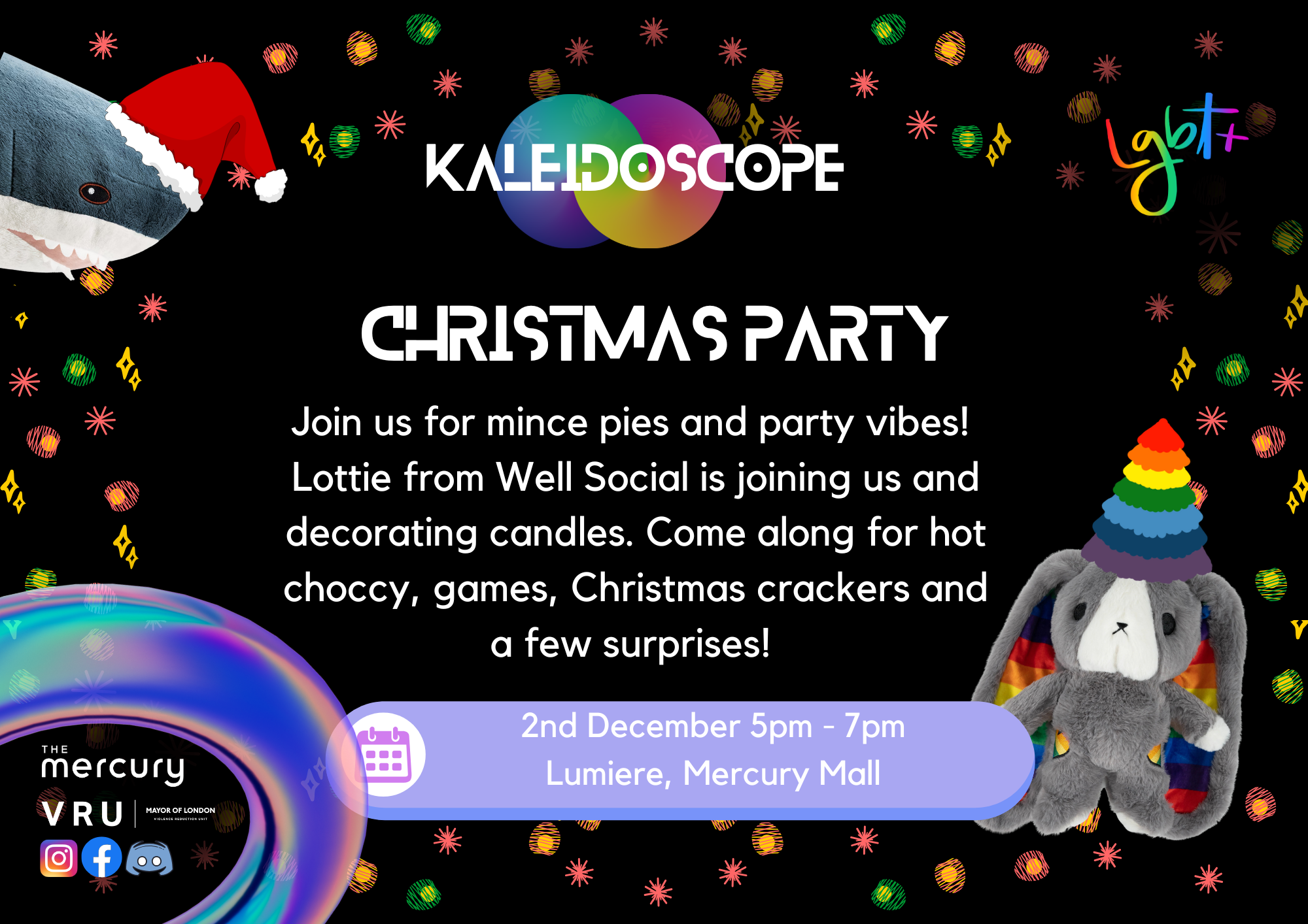 Kaleidoscope December- Christmas Party