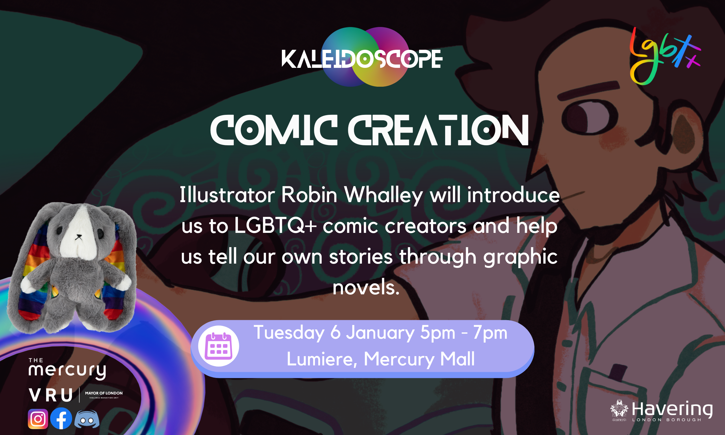Kaleidoscope January - Comic book Art