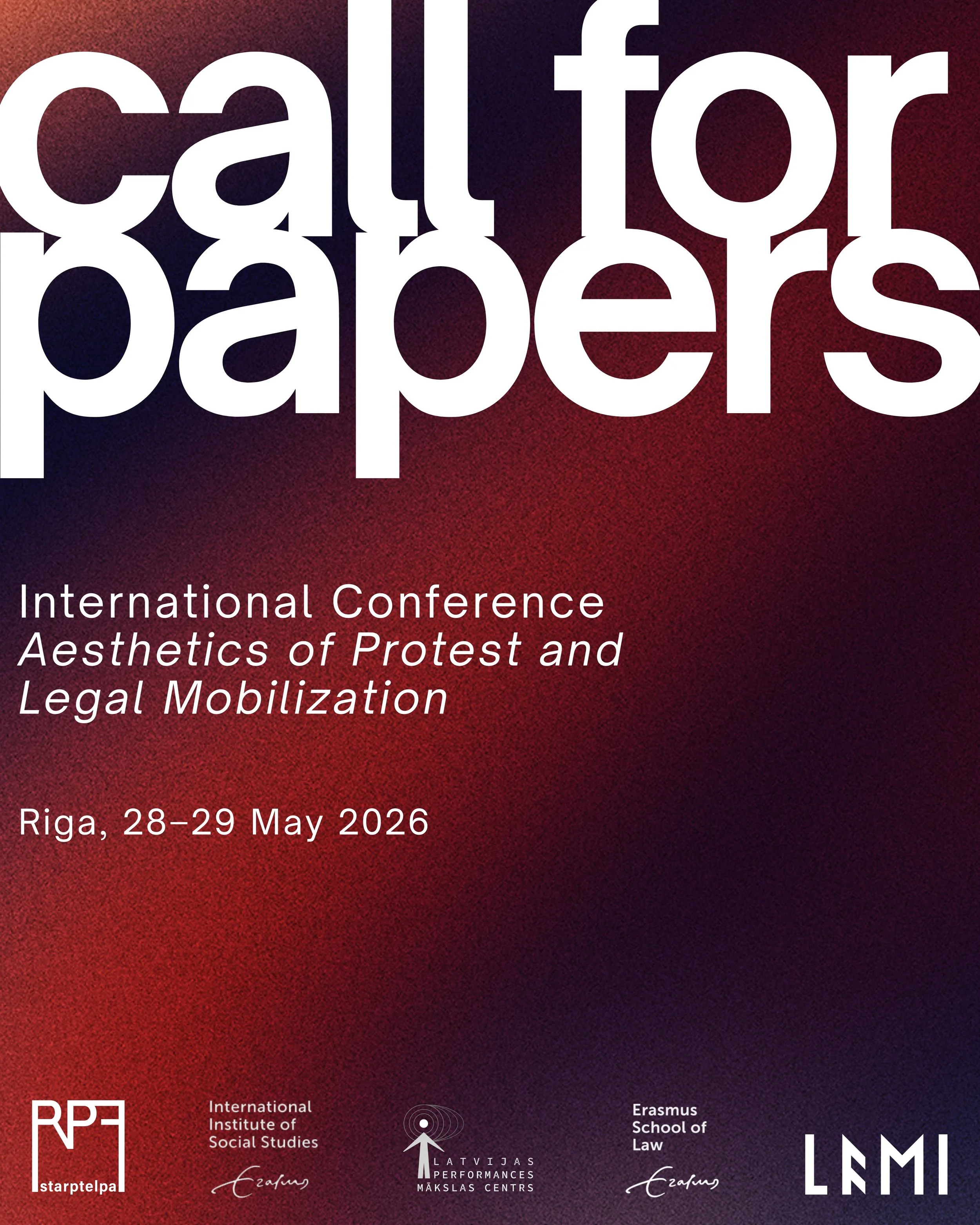Open Call - Conference Aesthetics of Protest and Legal Mobilization