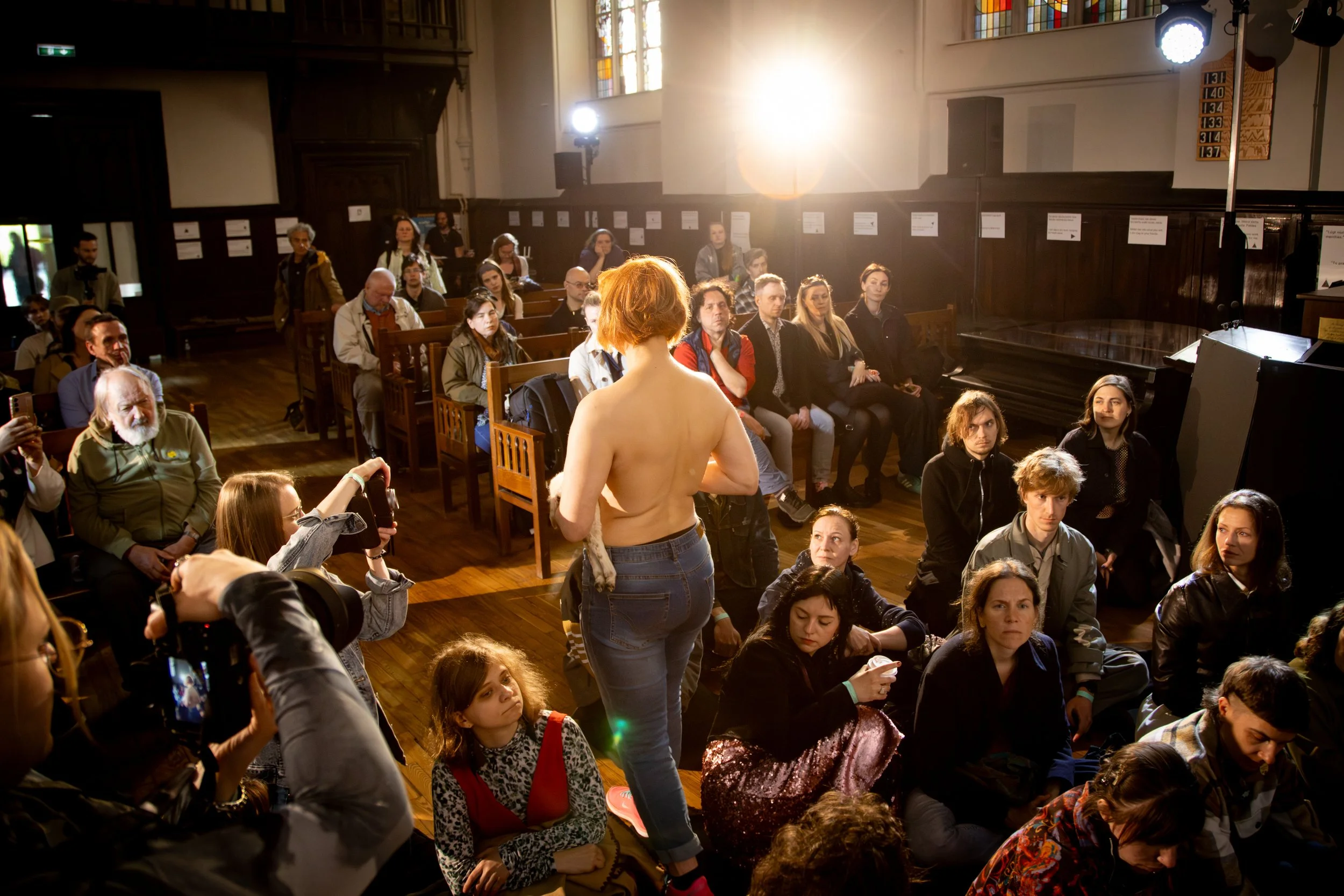 Performance Art Duo Kainulainen & Latva. "Damnatio Memoriae" Photo by Kristaps Dubļāns