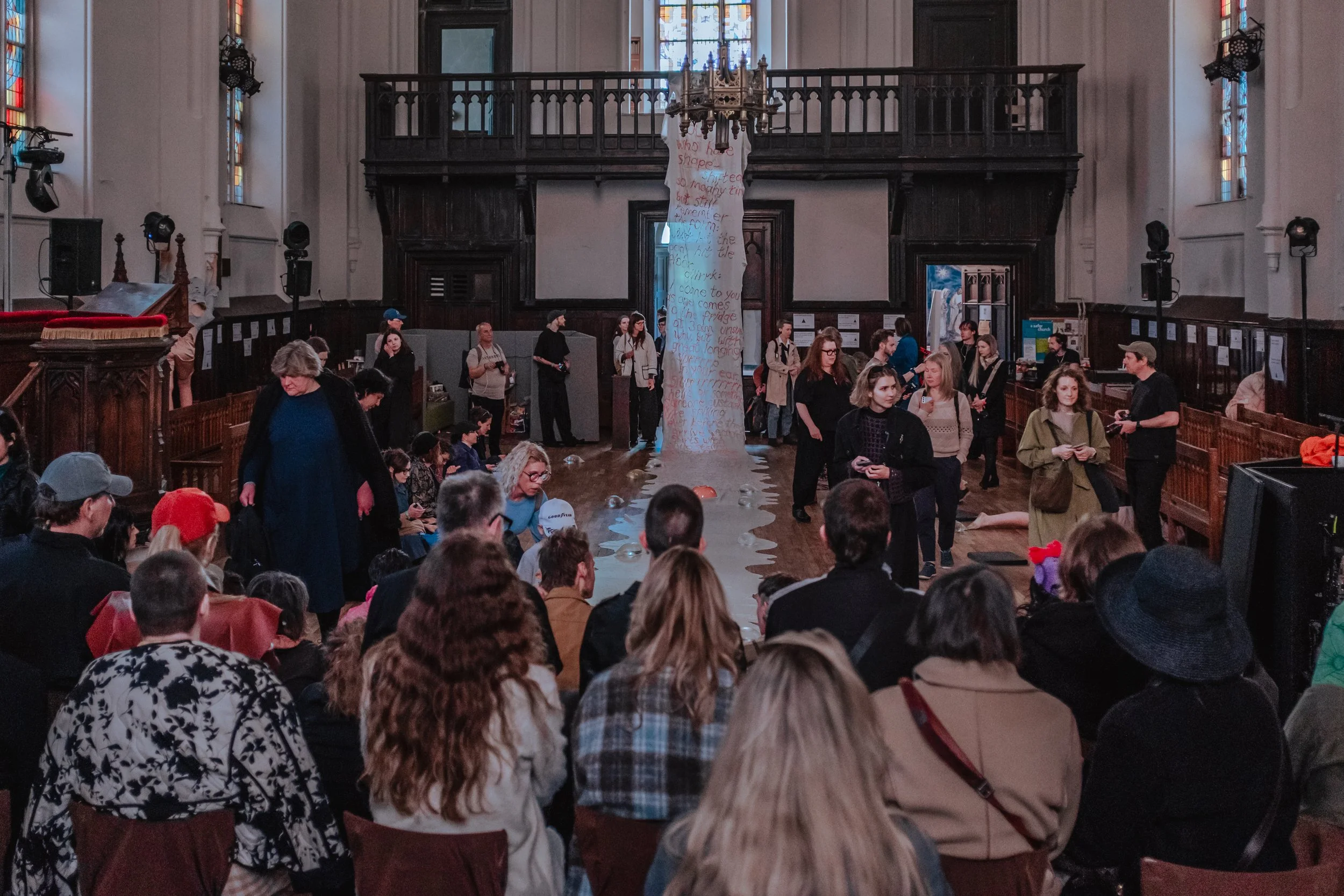 Agnese Krivade. "Gllrrk / What Are the Politics of Wobble in a World Obsessed with Control" Photo by Dace Kundrāte