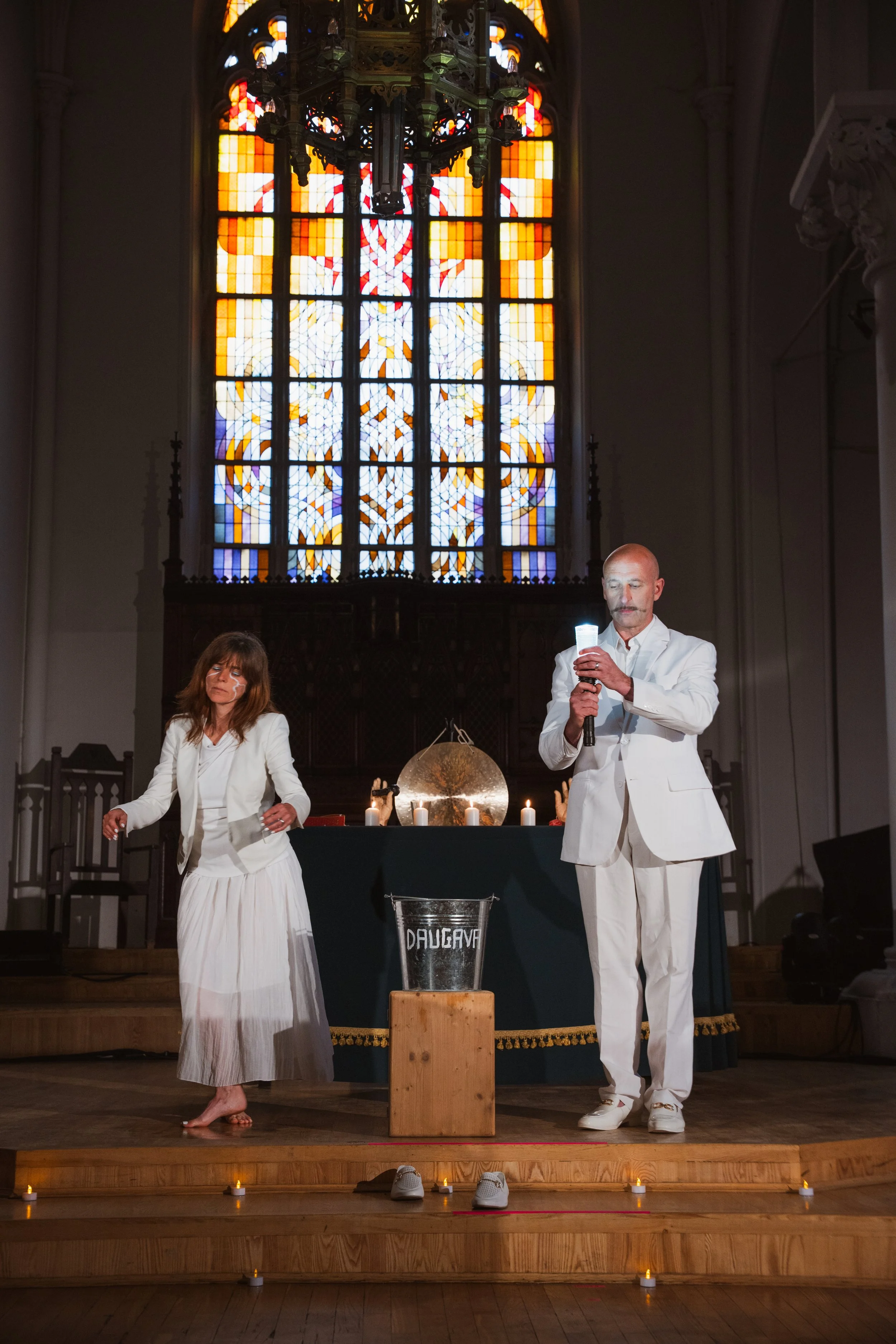 Paul Regan & Marianne Marcote. "Monitor" Photo by Anna Maskava