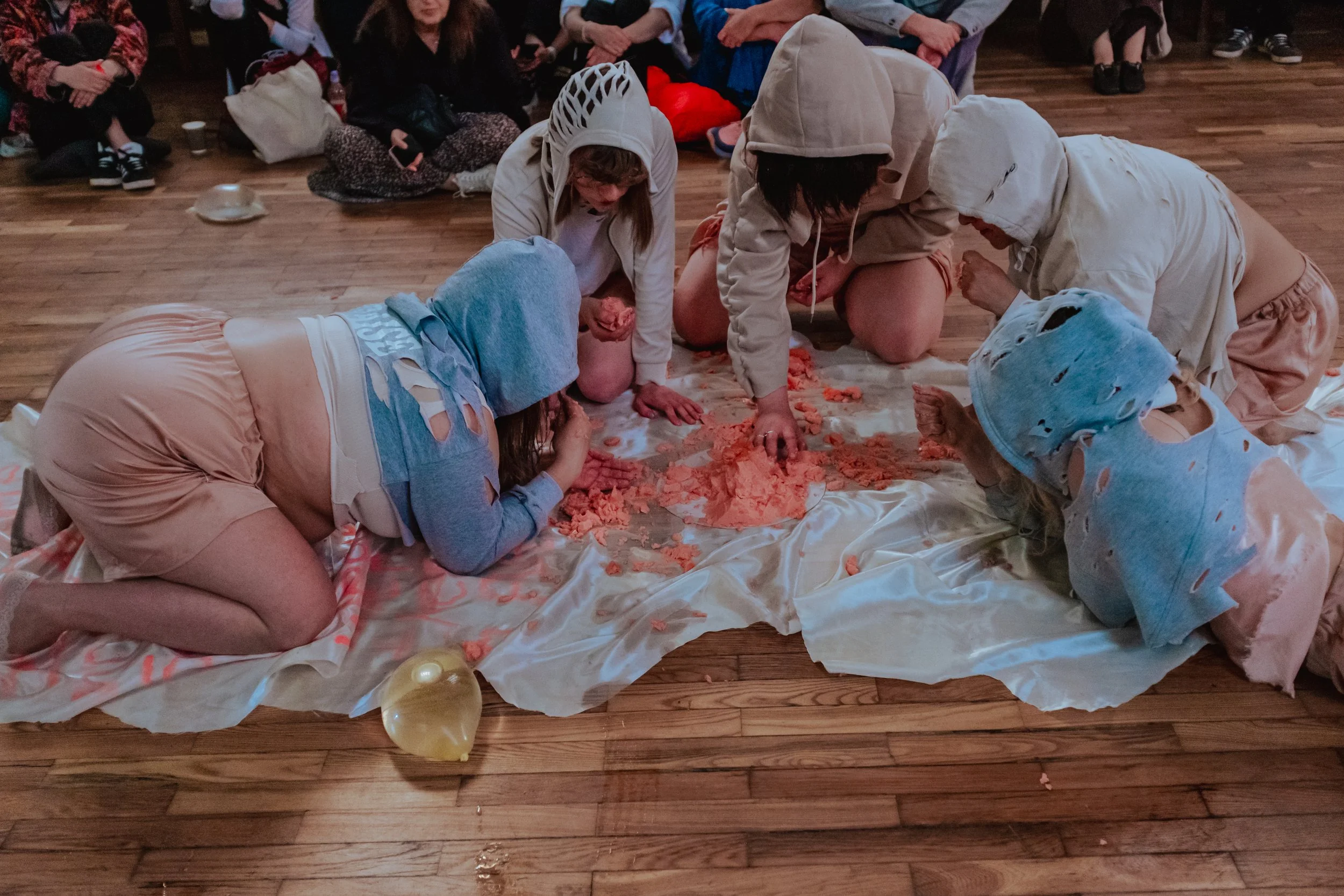 Agnese Krivade. "Gllrrk / What Are the Politics of Wobble in a World Obsessed with Control" Photo by Dace Kundrāte