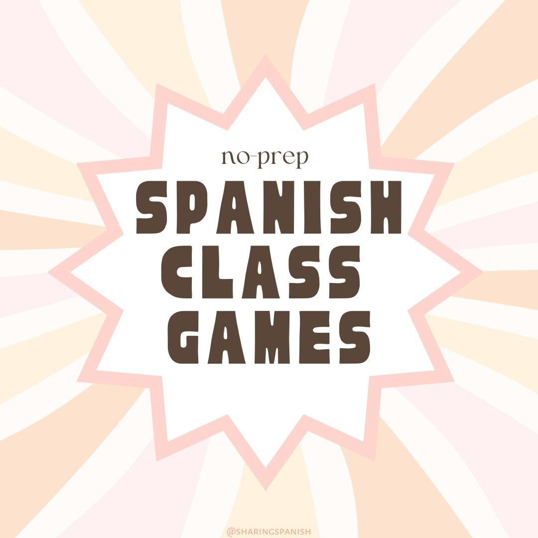 10 NO PREP SPANISH CLASS GAMES AND ACTIVITIES FOR THE END OF THE SCHOOL YEAR! :D

Sundays should NEVER be scary!

Comment BLOG so I can send you more no-prep activities and games to make your Monday easier :)

#spanishteachers #spanishteachersofinsta