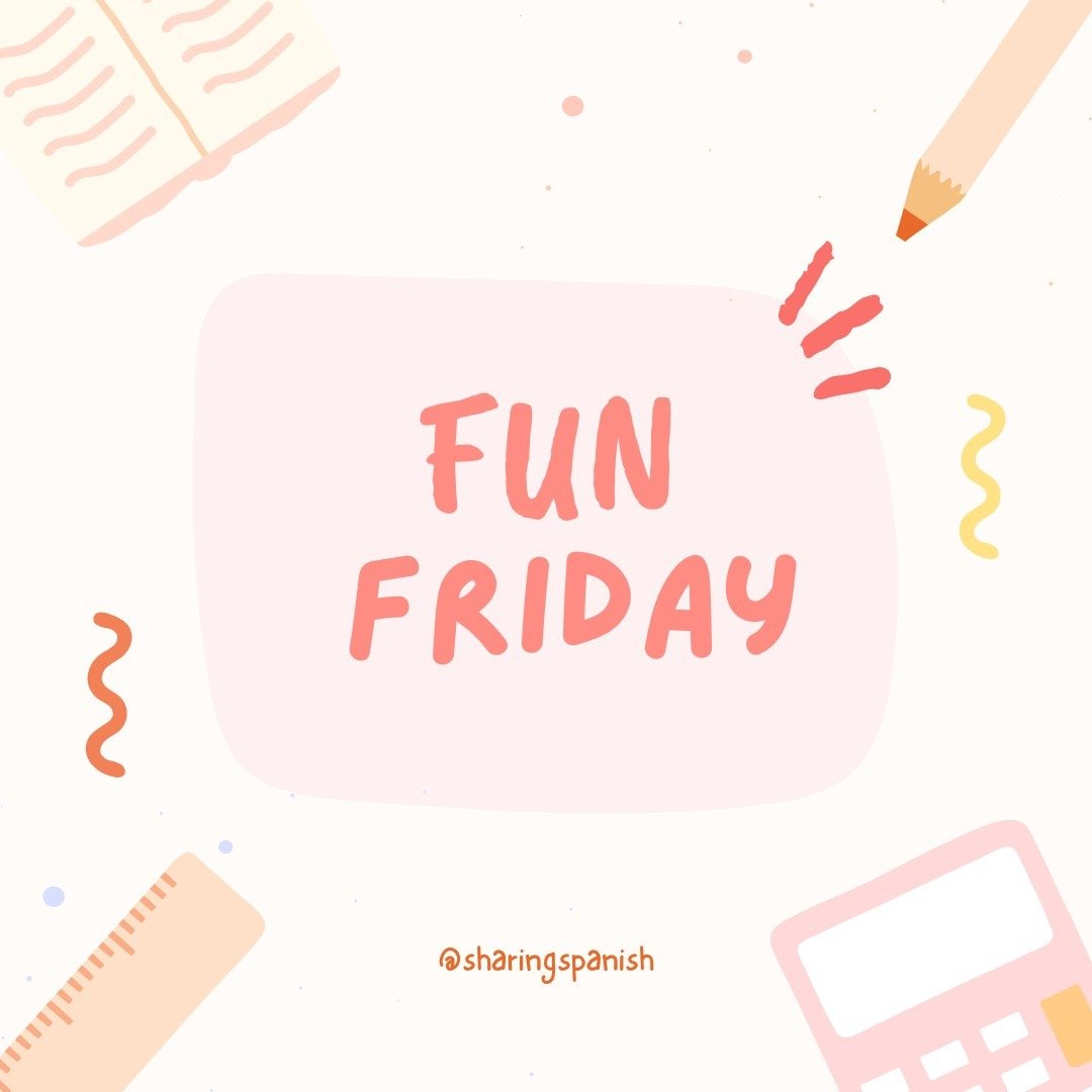 NO PREP FUN FRIDAY GAMES AND ACTIVITIES!

My school year ends in June but I'm rooting for those of you who end in just a few weeks!! 

Here are a few no-prep games and activities that you can use with your Spanish classes tomorrow!

Have a Happy Fun 