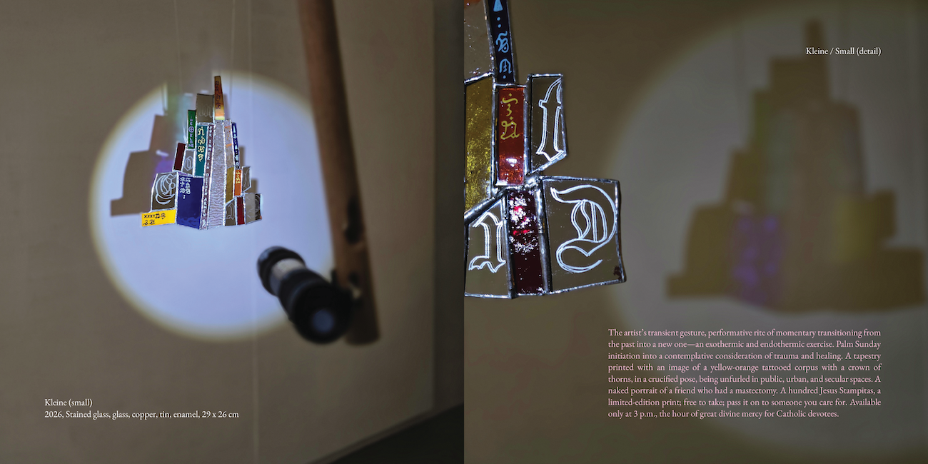 Installation View: Kleine (2026) by Silke Lapina, Alles zieht vorbei, Project Space Pilipinas, Lucban, Philippines. Photos by Leslie de Chavez.