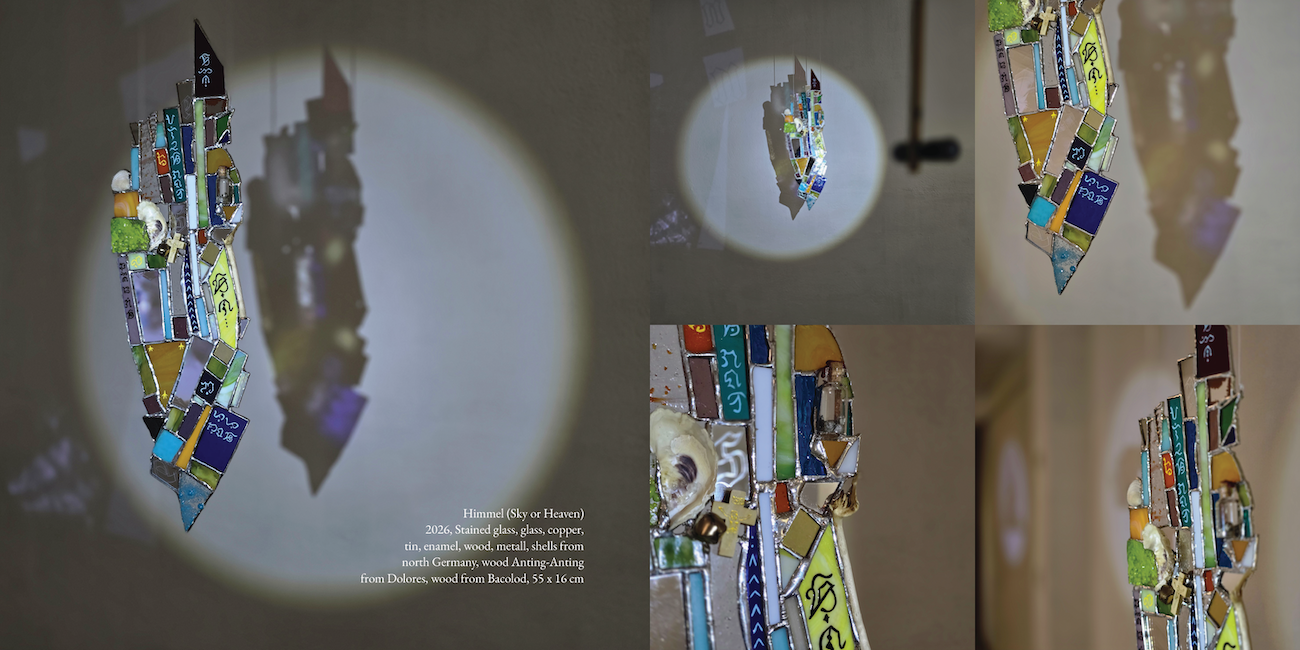 Installation View: Himmel (2026) by Silke Lapina, Alles zieht vorbei, Project Space Pilipinas, Lucban, Philippines. Photos by Leslie de Chavez.