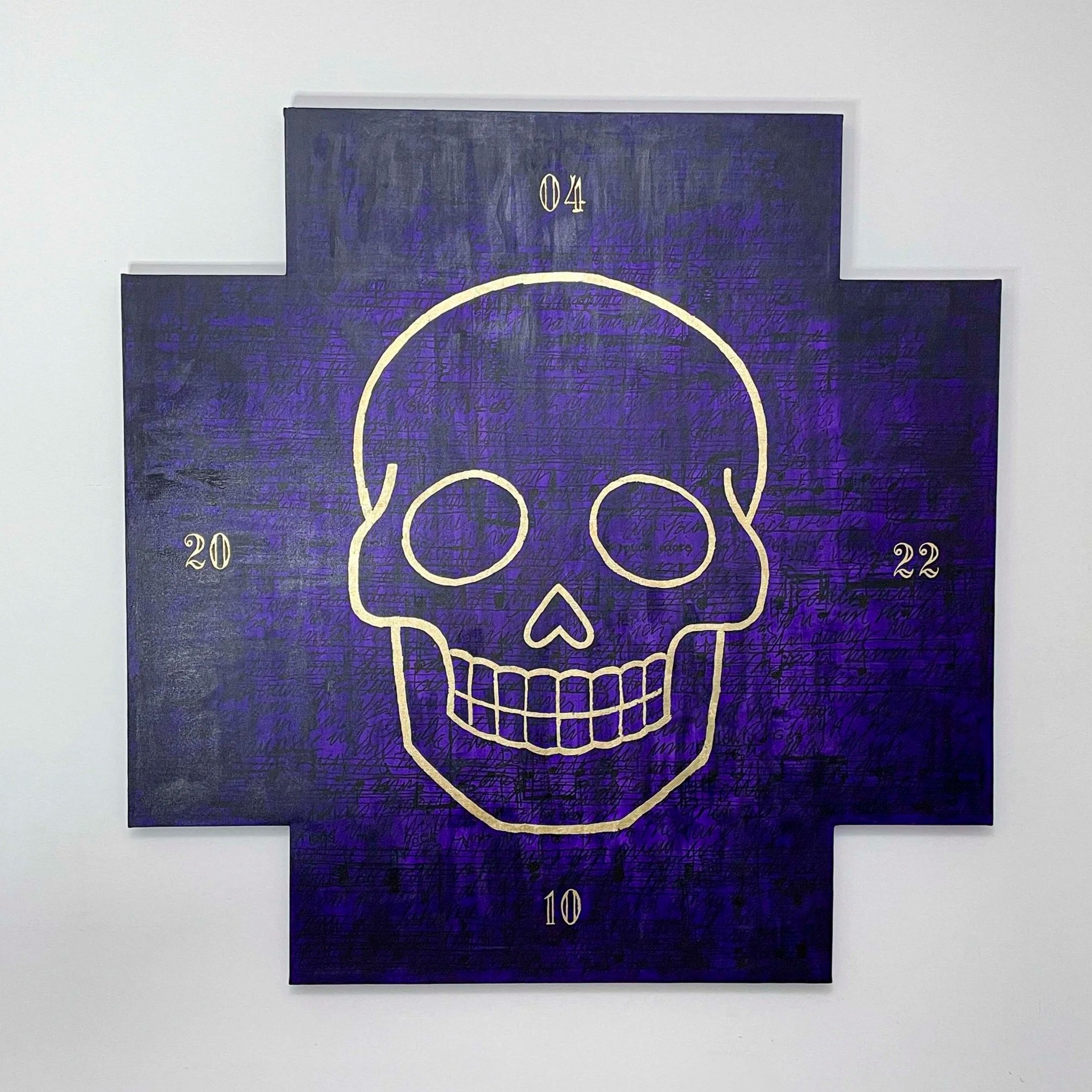Skull. Confessio Triptych, 2024. Artist Silke Lapina