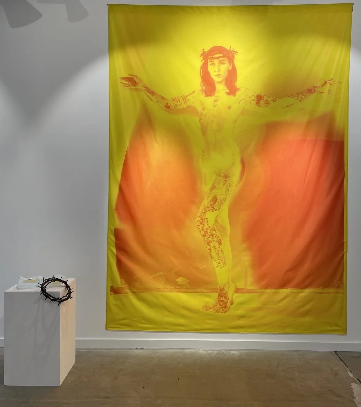 Installation View in Hamburg 2022: JESUS, 2022. Artist Silke Lapina
