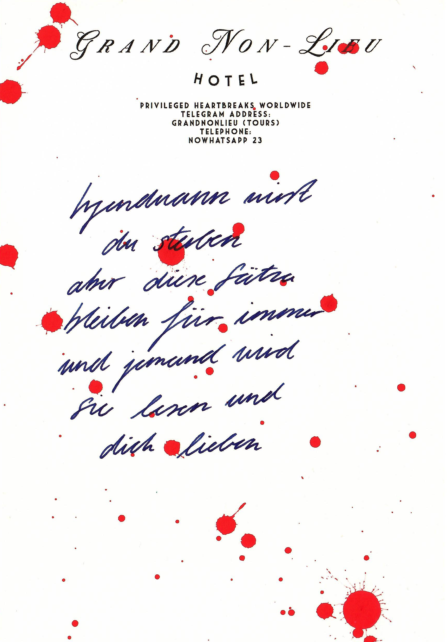 Lettres à un passant, 2023-2024. Artist Silke Lapina