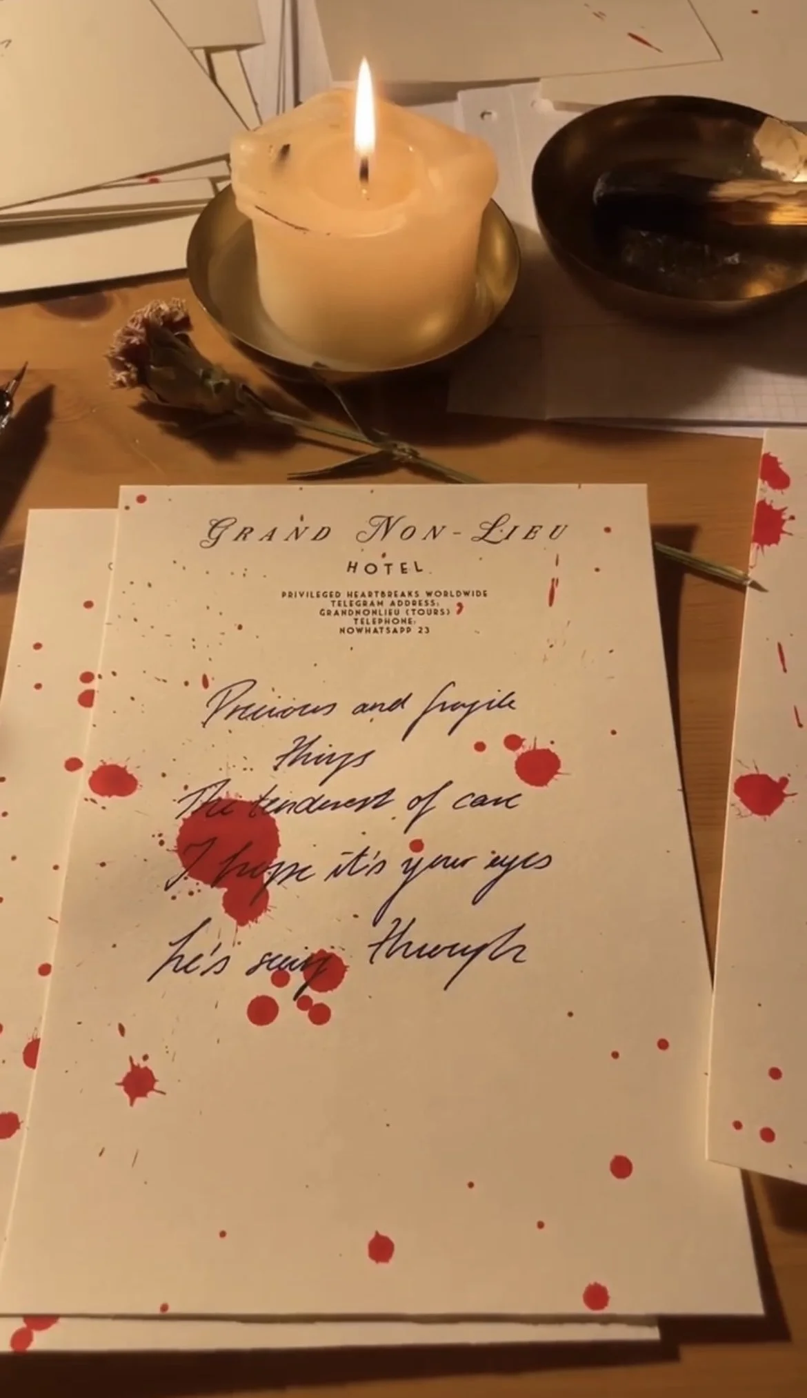 Work in Progress. Lettres à un passant, 2023-2024. Artist Silke Lapina