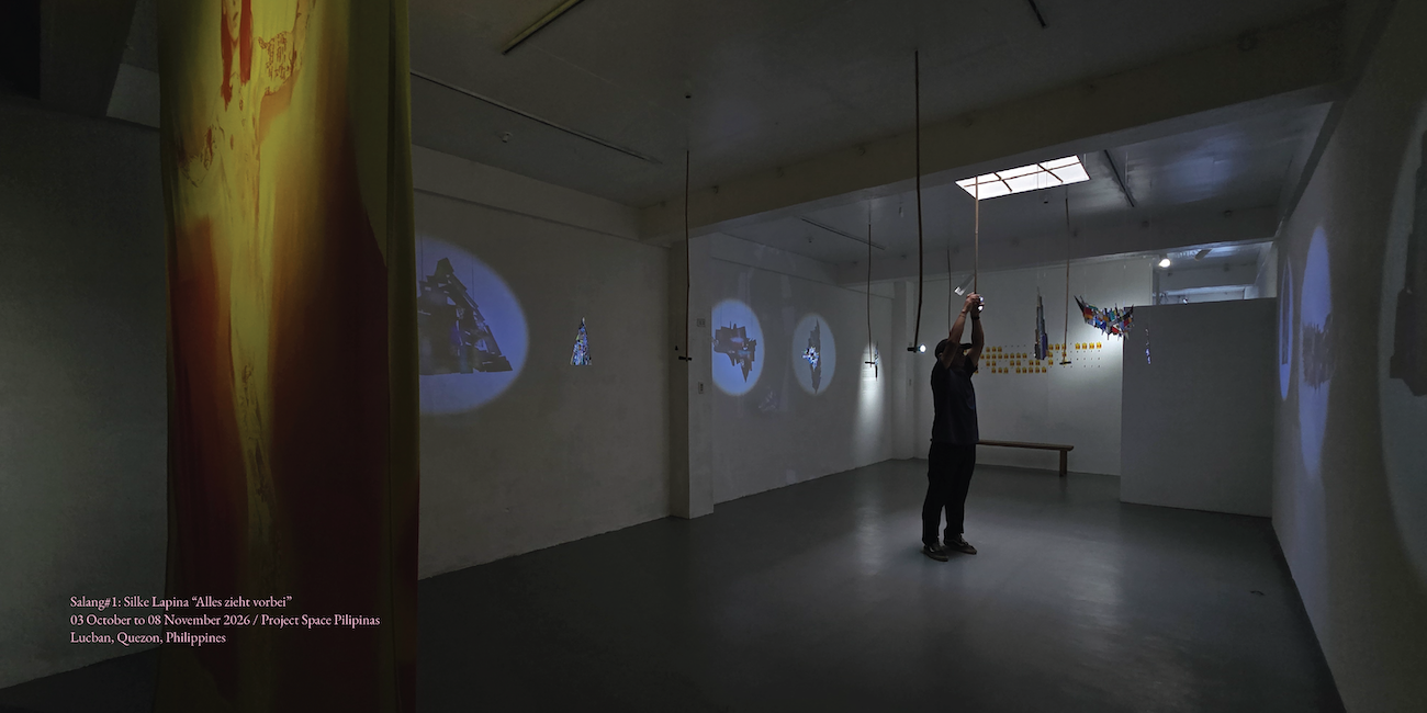 Installation View: Alles zieht vorbei (2026) by Silke Lapina, Project Space Pilipinas, Lucban, Philippines. Photos by Leslie de Chavez.