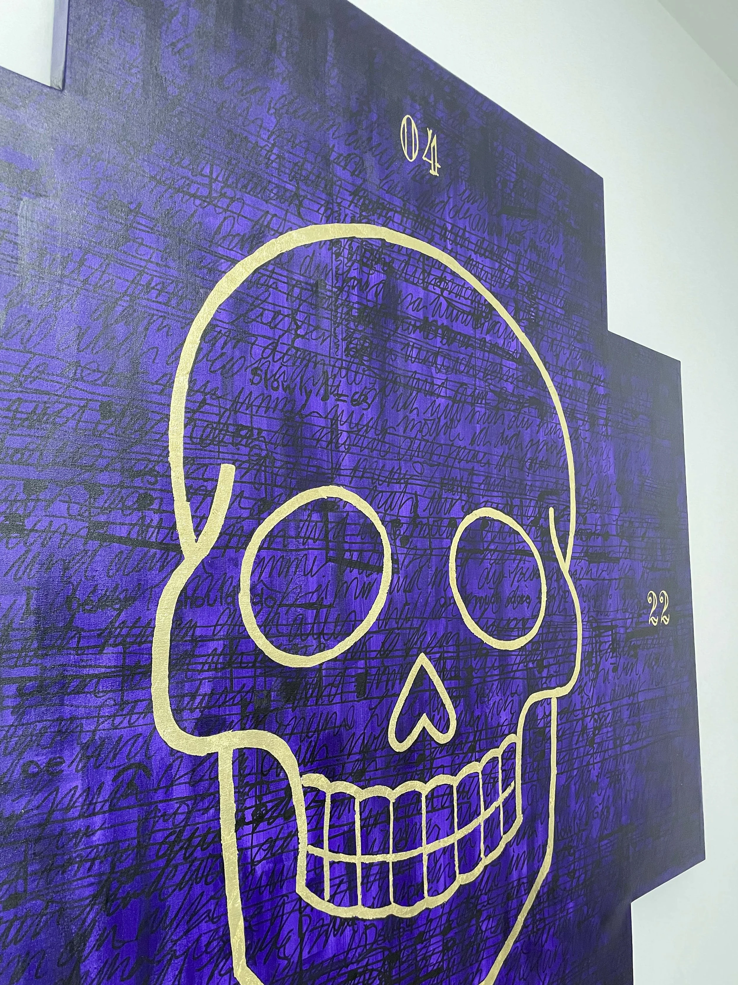 Skull. Confessio Triptych, 2024. Artist Silke Lapina