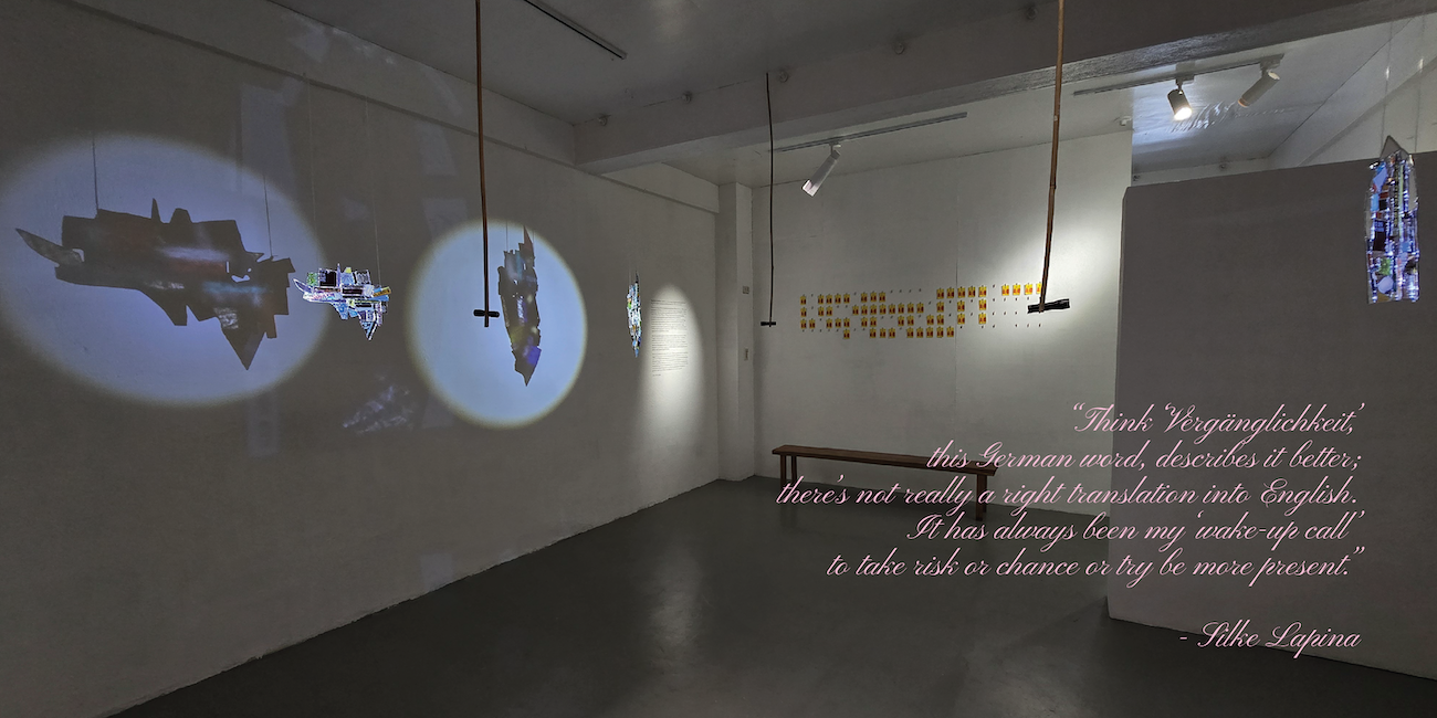 Installation View: Alles zieht vorbei (2026) by Silke Lapina, Project Space Pilipinas, Lucban, Philippines. Photos by Leslie de Chavez.