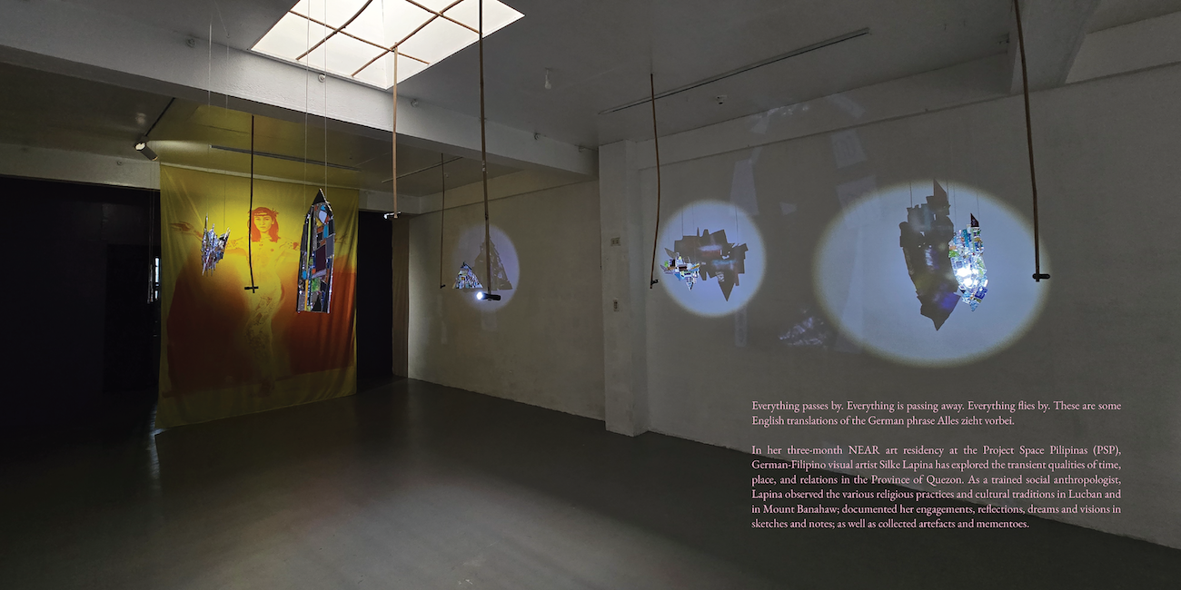 Installation View: Alles zieht vorbei (2026) by Silke Lapina, Project Space Pilipinas, Lucban, Philippines. Photos by Leslie de Chavez.
