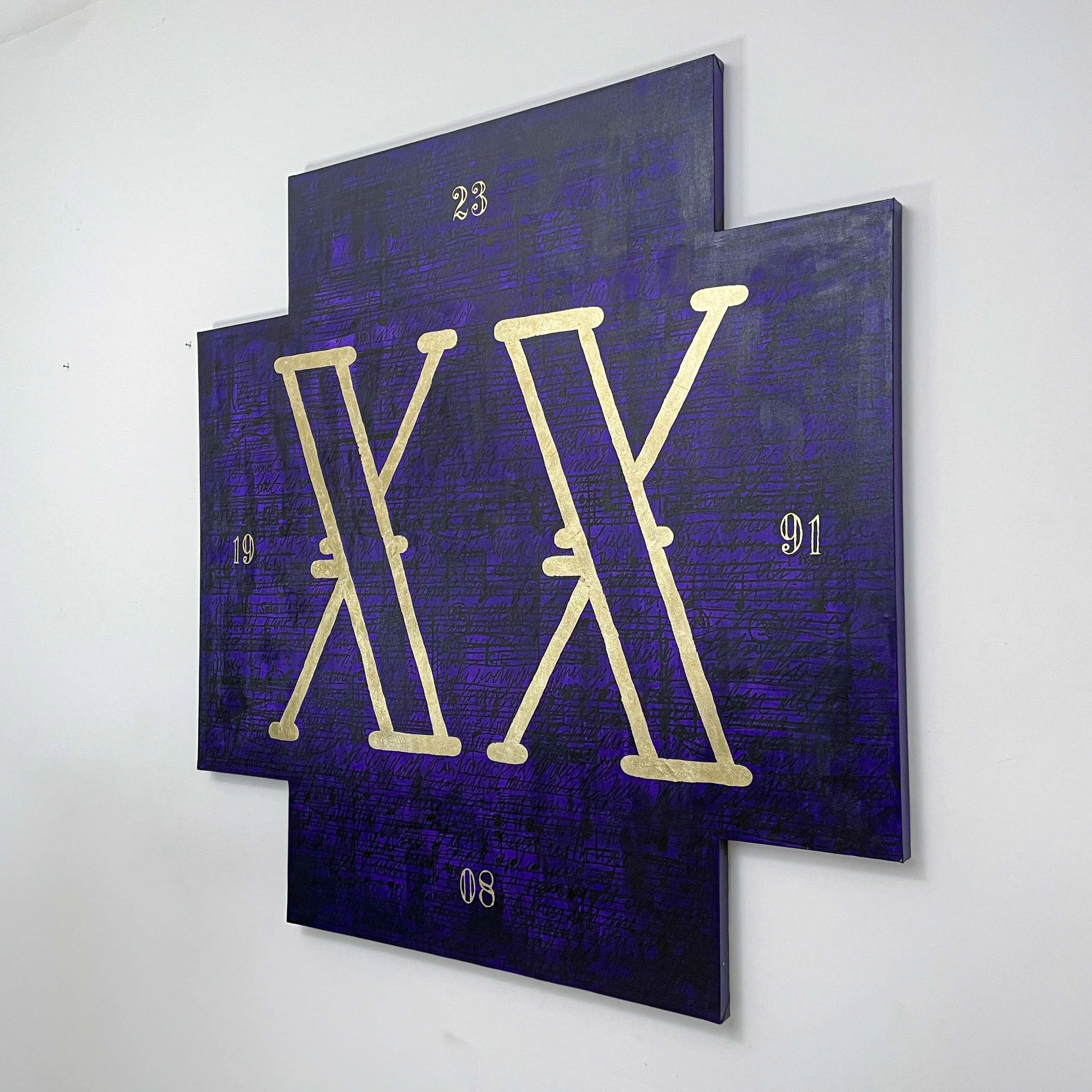 XX. Confessio Triptych, 2024. Artist Silke Lapina