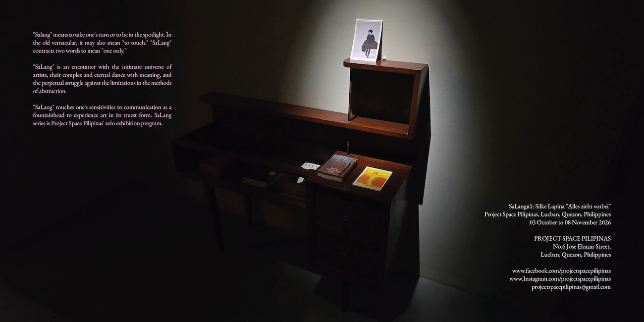 Installation View: Alles zieht vorbei (2026) by Silke Lapina, Project Space Pilipinas, Lucban, Philippines. Photos by Leslie de Chavez.