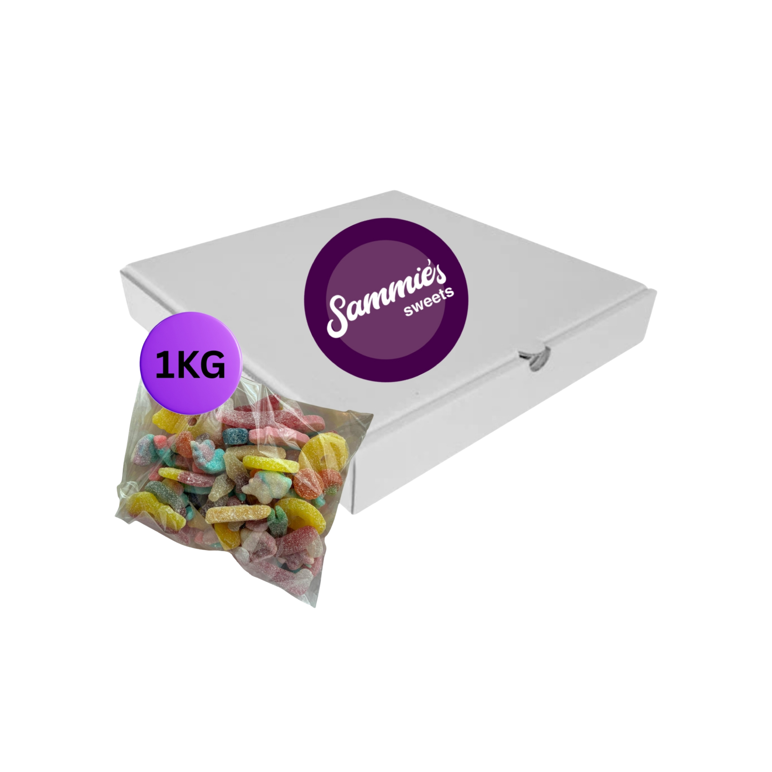 Create Your Own Fizzy Pick n Mix Pizza Box 1kg
