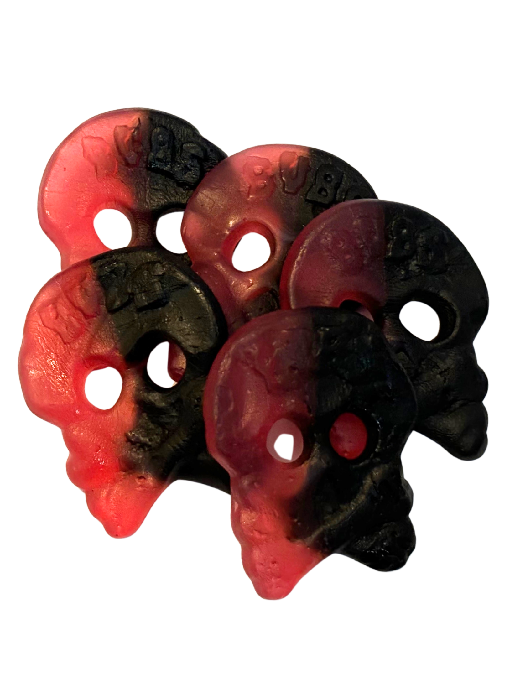 Bubs Raspberry Liquorice Skull