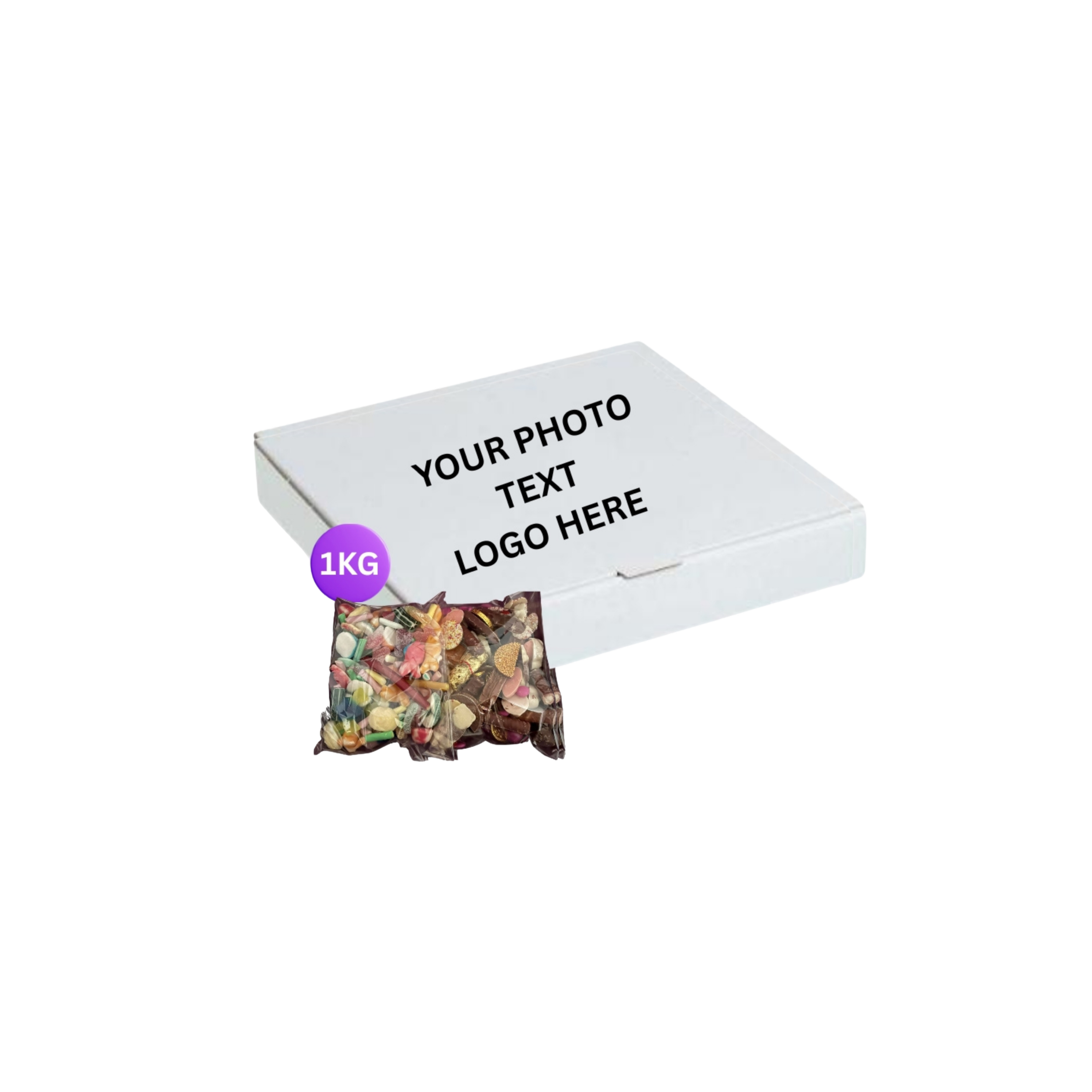 1kg Sweet & Chocolate Pizza Box