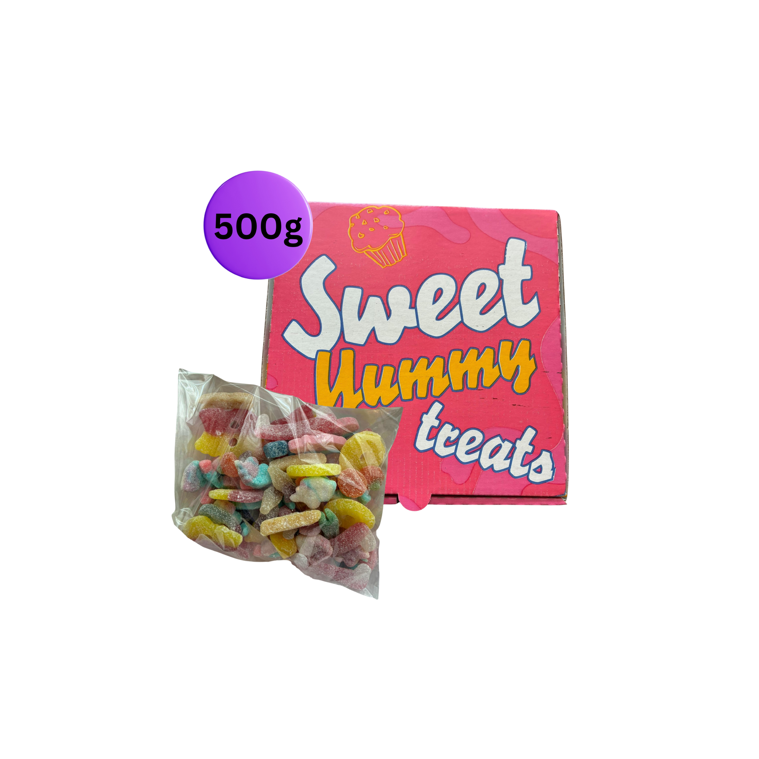 Create Your Own Fizzy Pick n Mix Pizza Box 500g