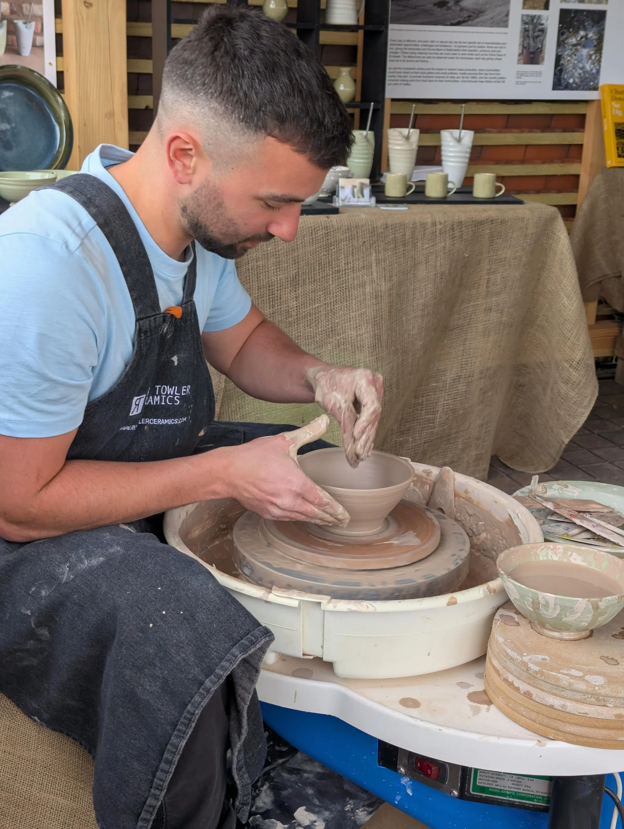 What an amazing first day meeting the public and demonstrating at The Malvern Spring Show. I&rsquo;ve been making in The Clay Garden designed by @wilsonassociatesdesign .