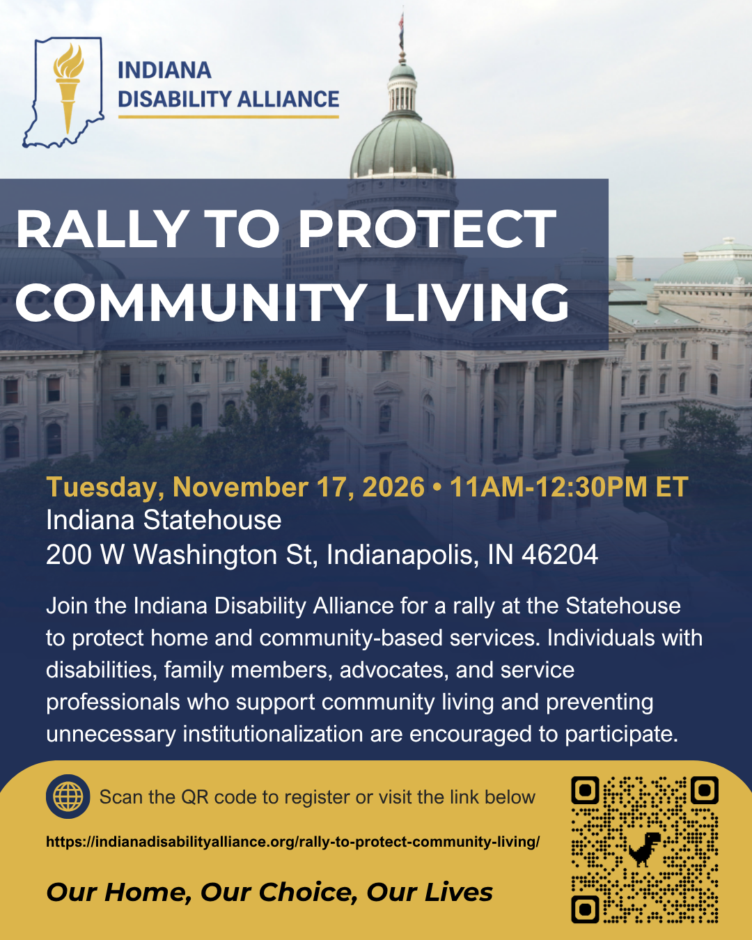 Rally to Protect Community Living – November 17