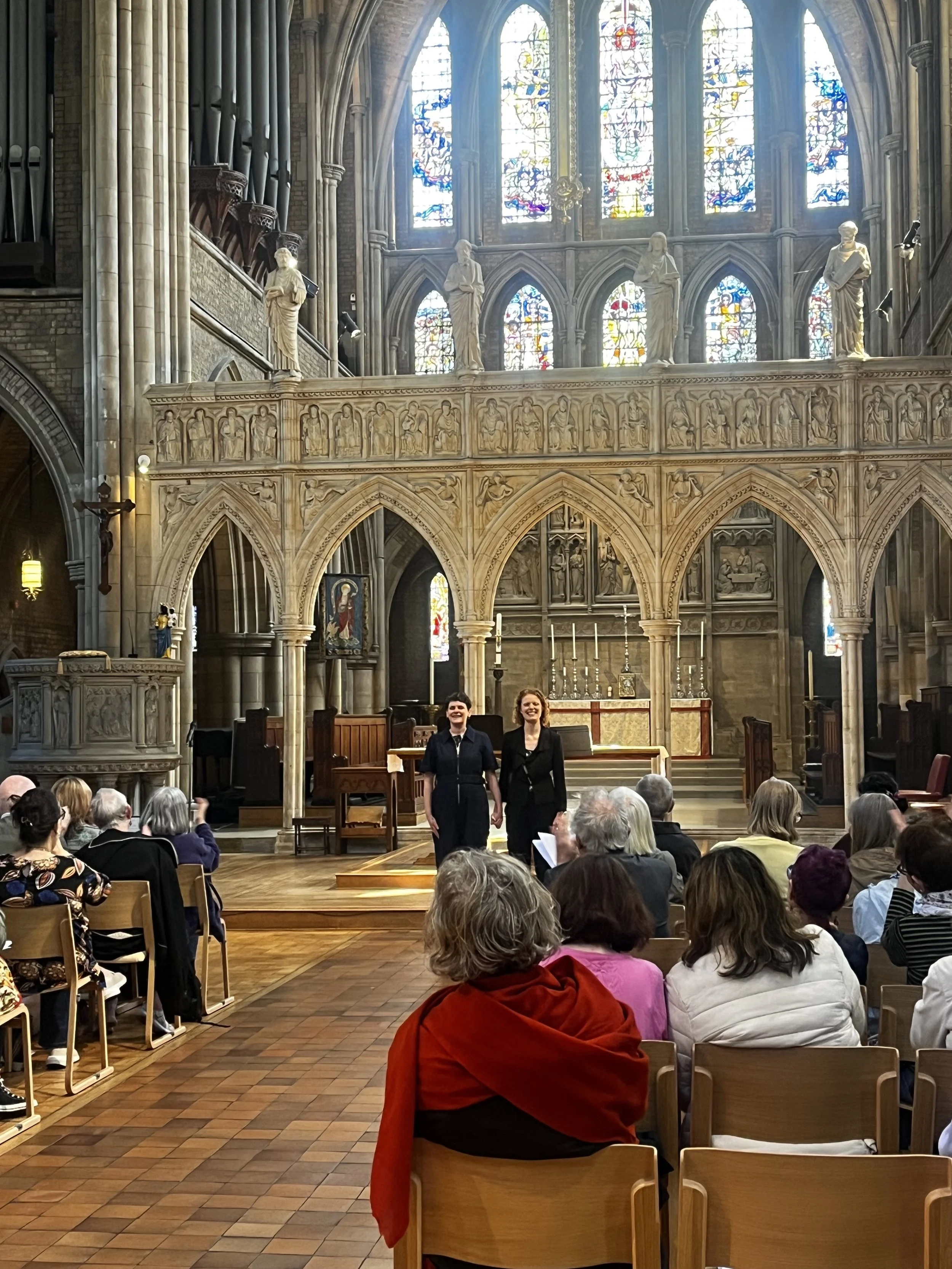 Emma Tring and Lucy Goddard perform Looking Out to the Sea