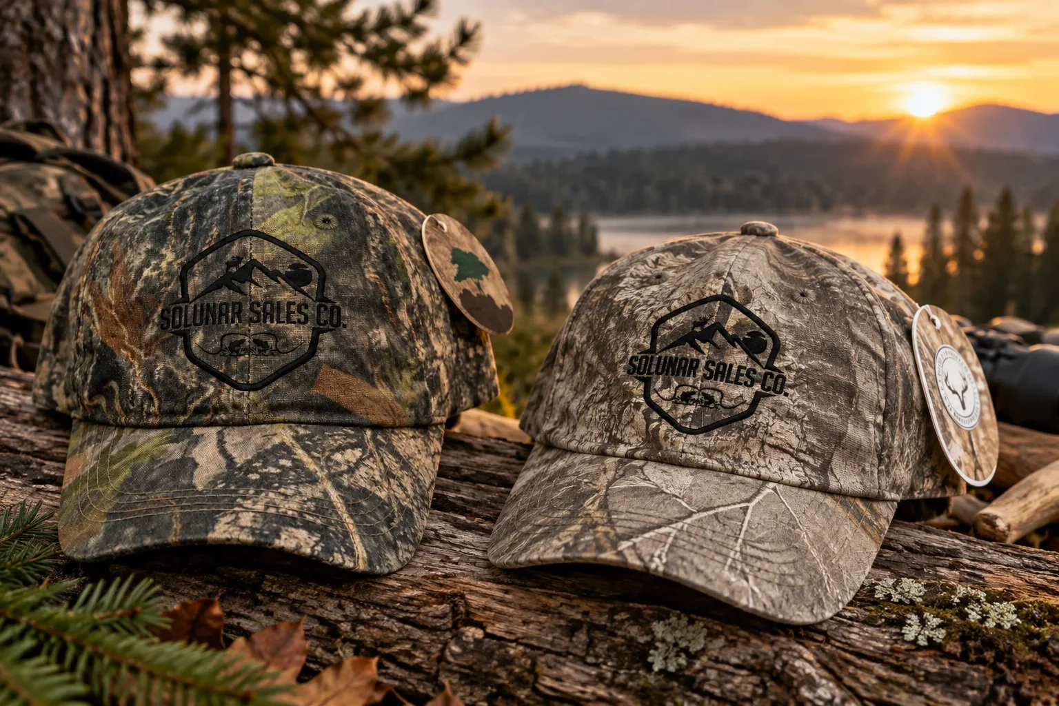 Solunar Logo Camo Ball Cap