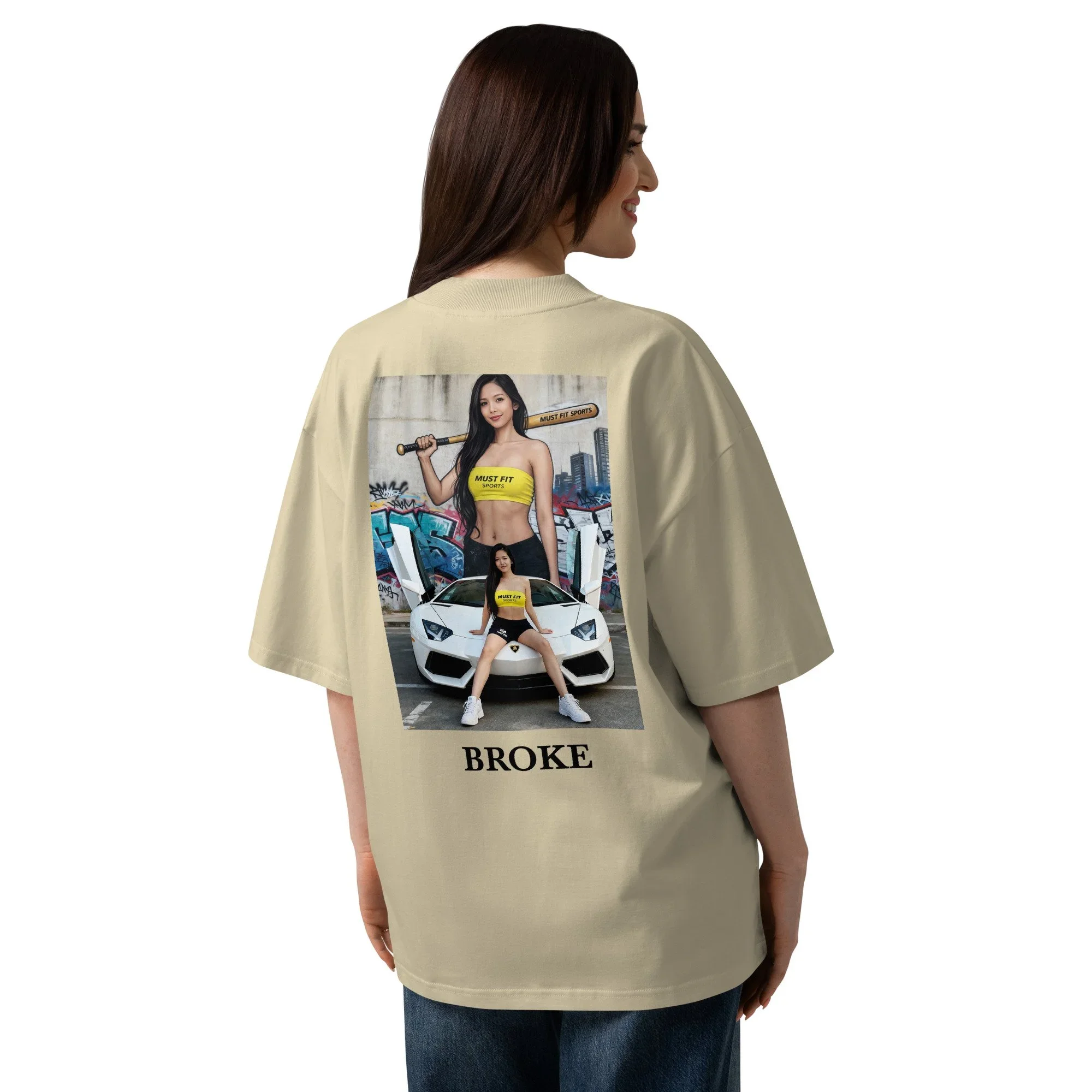 M.U.S.T. Fit® Sports Oversized Character Tee – Organic Comfort Meets Streetwear Style