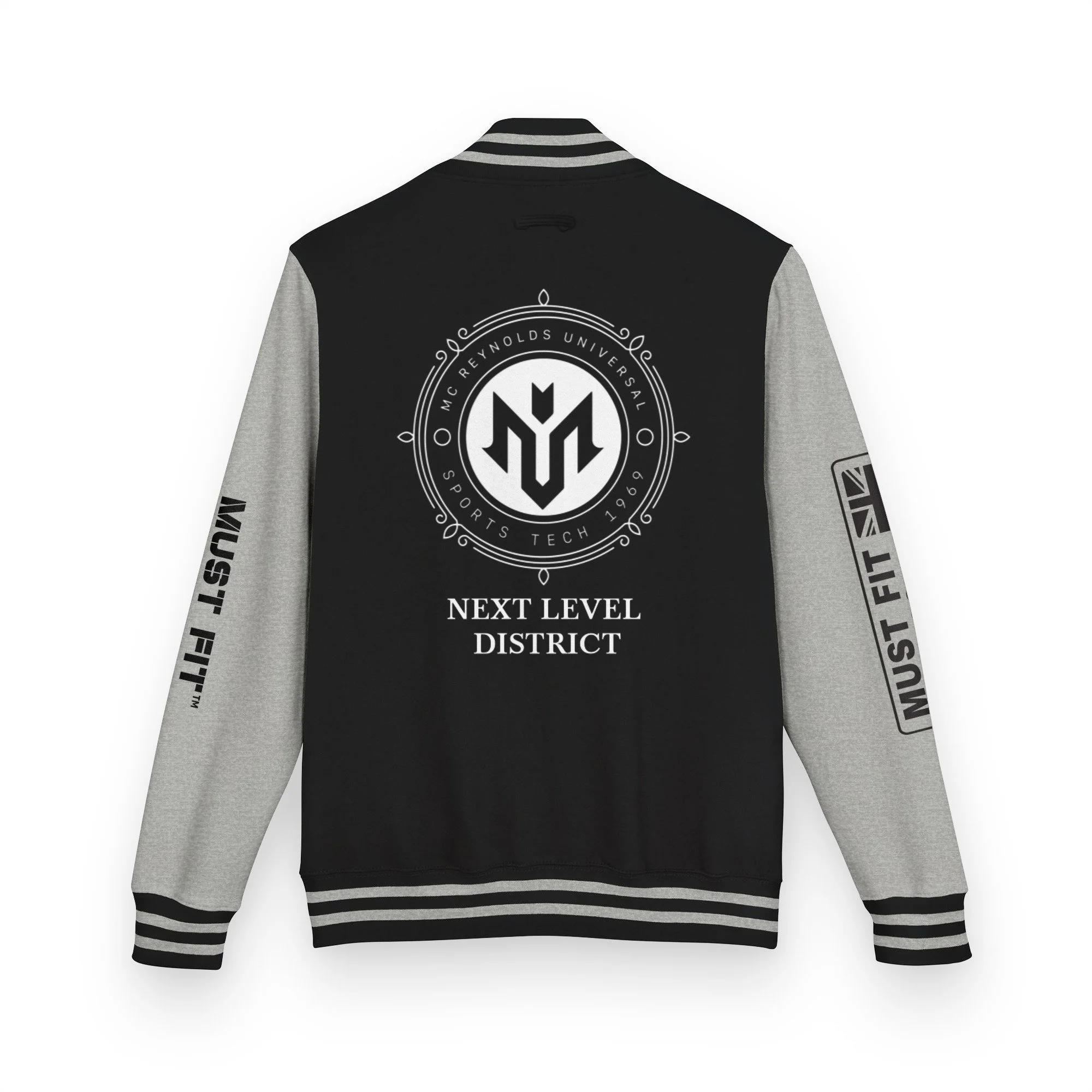 unisex-heavyweight-letterman-jacket-jet-black-heather-grey-back-6a0ffc32633cf.jpg