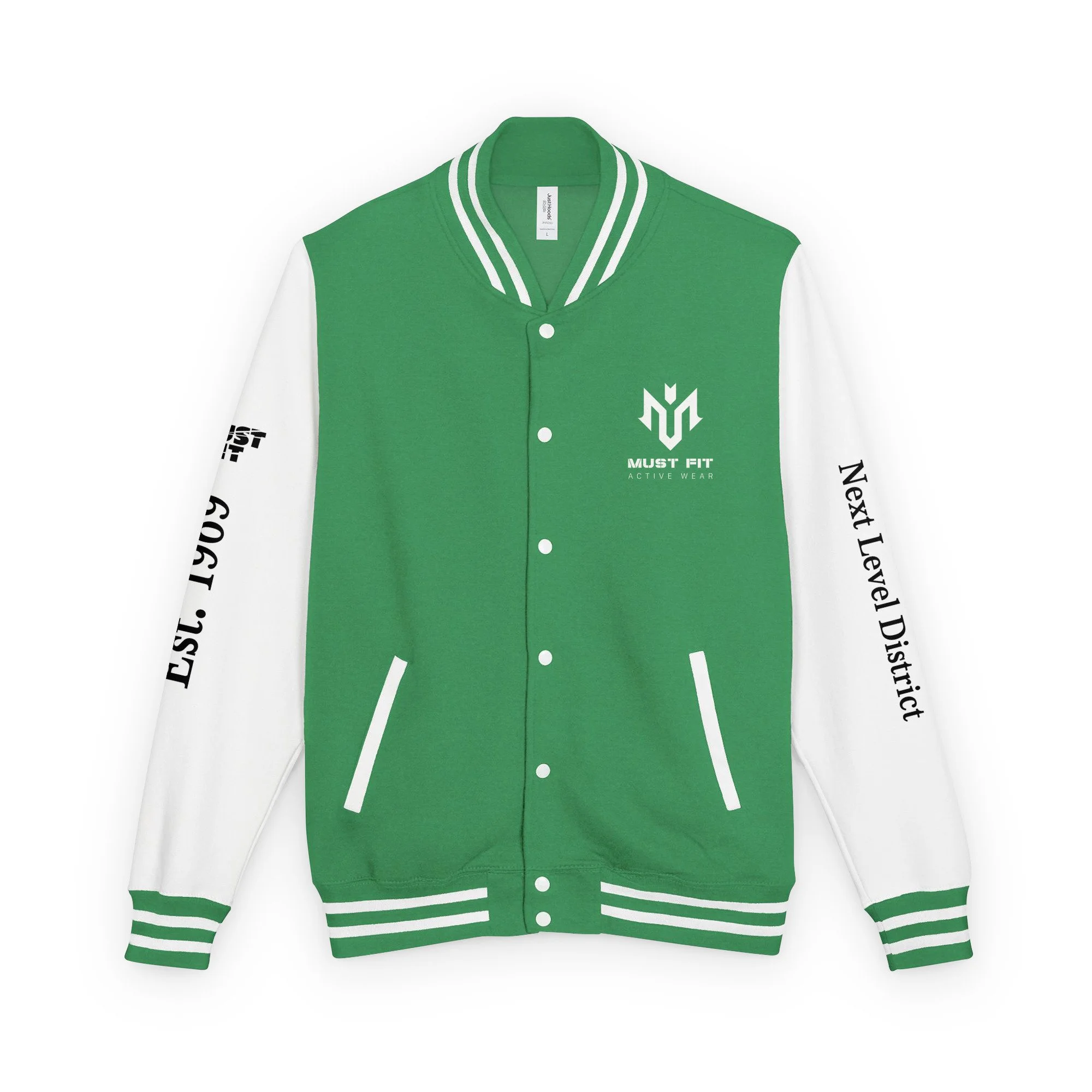 unisex-heavyweight-letterman-jacket-kelly-green-arctic-white-front-6a113441b26bd.jpg
