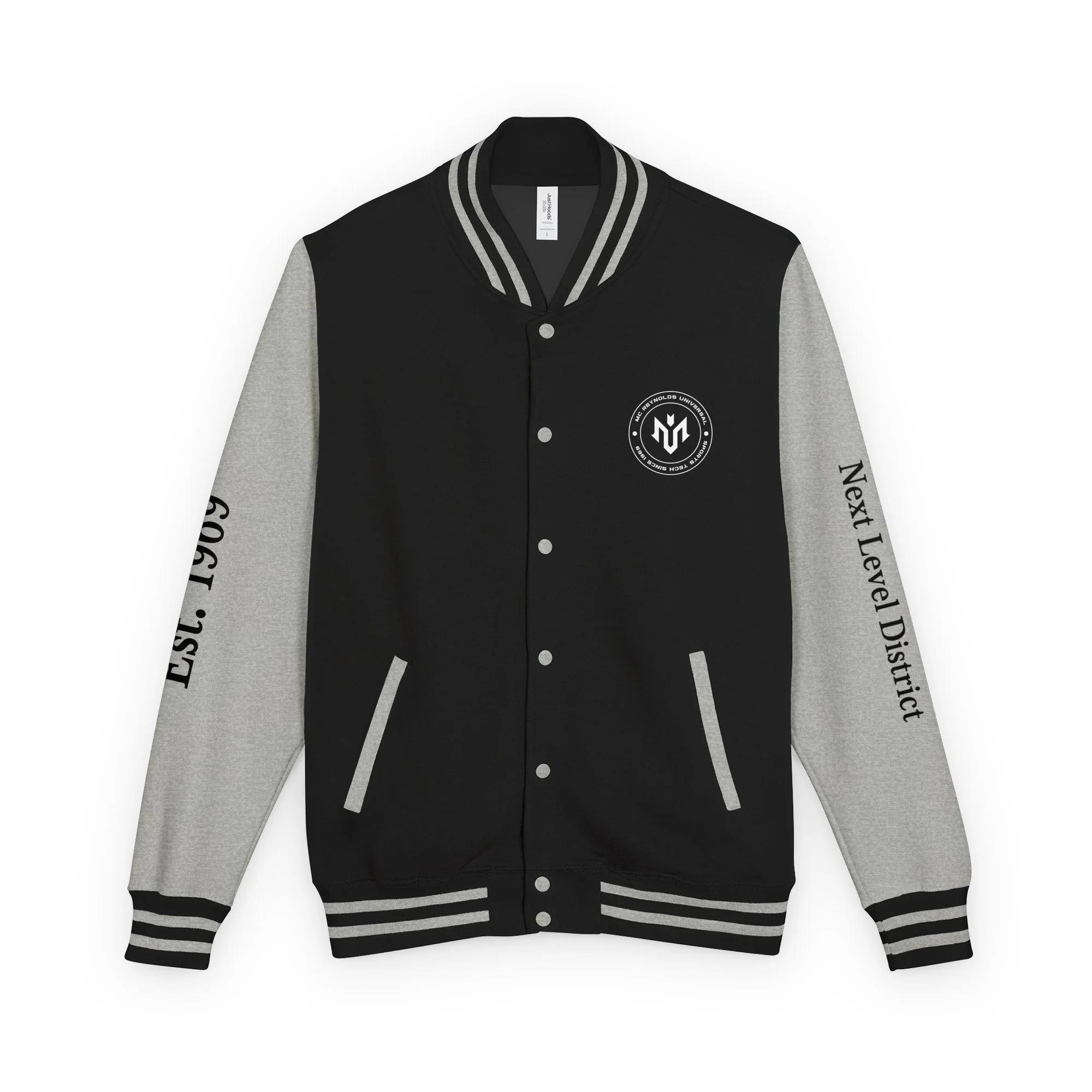 unisex-heavyweight-letterman-jacket-jet-black-heather-grey-front-6a1d818e0dd48.jpg