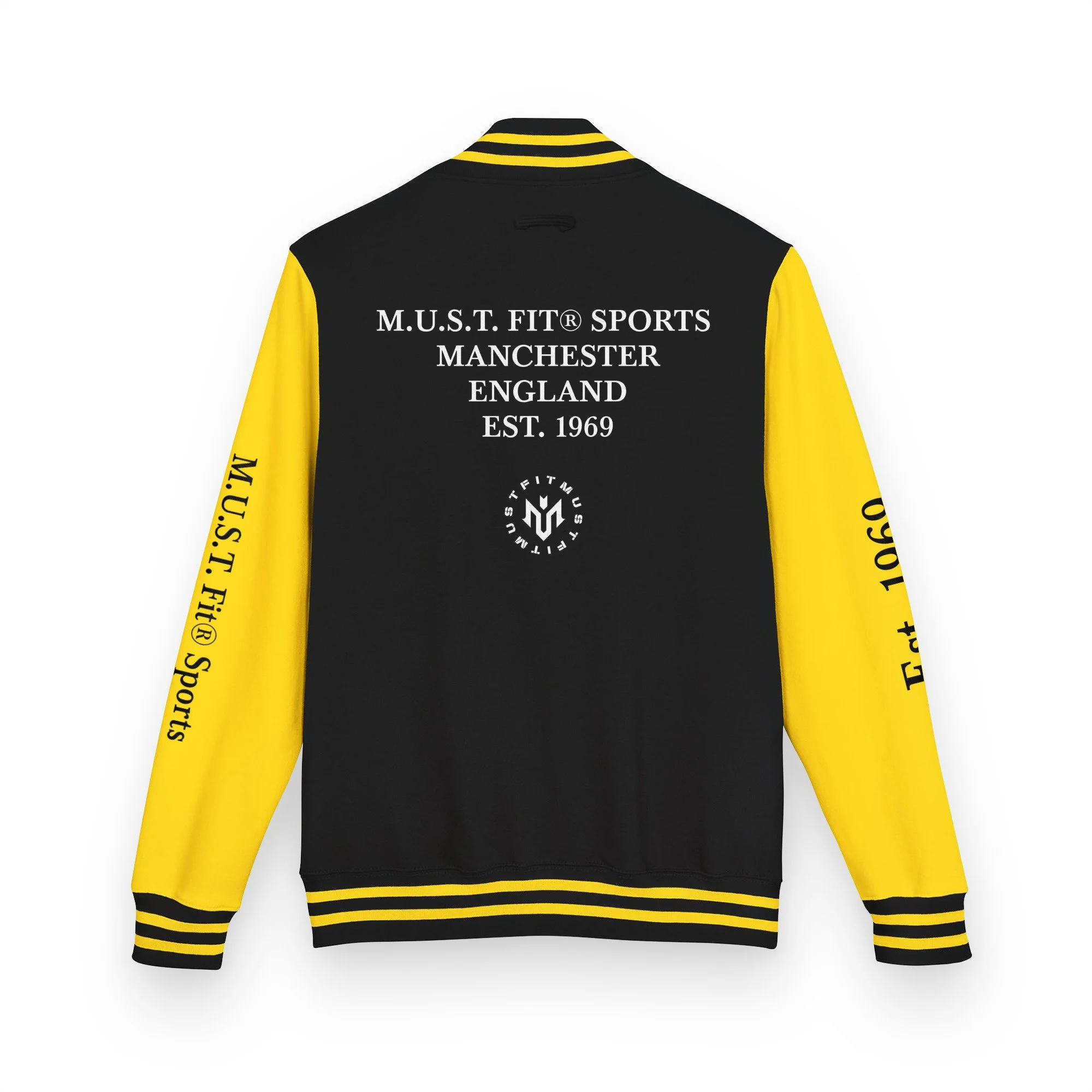 unisex-heavyweight-letterman-jacket-jet-black-sun-yellow-back-6a1d818e0e48f.jpg