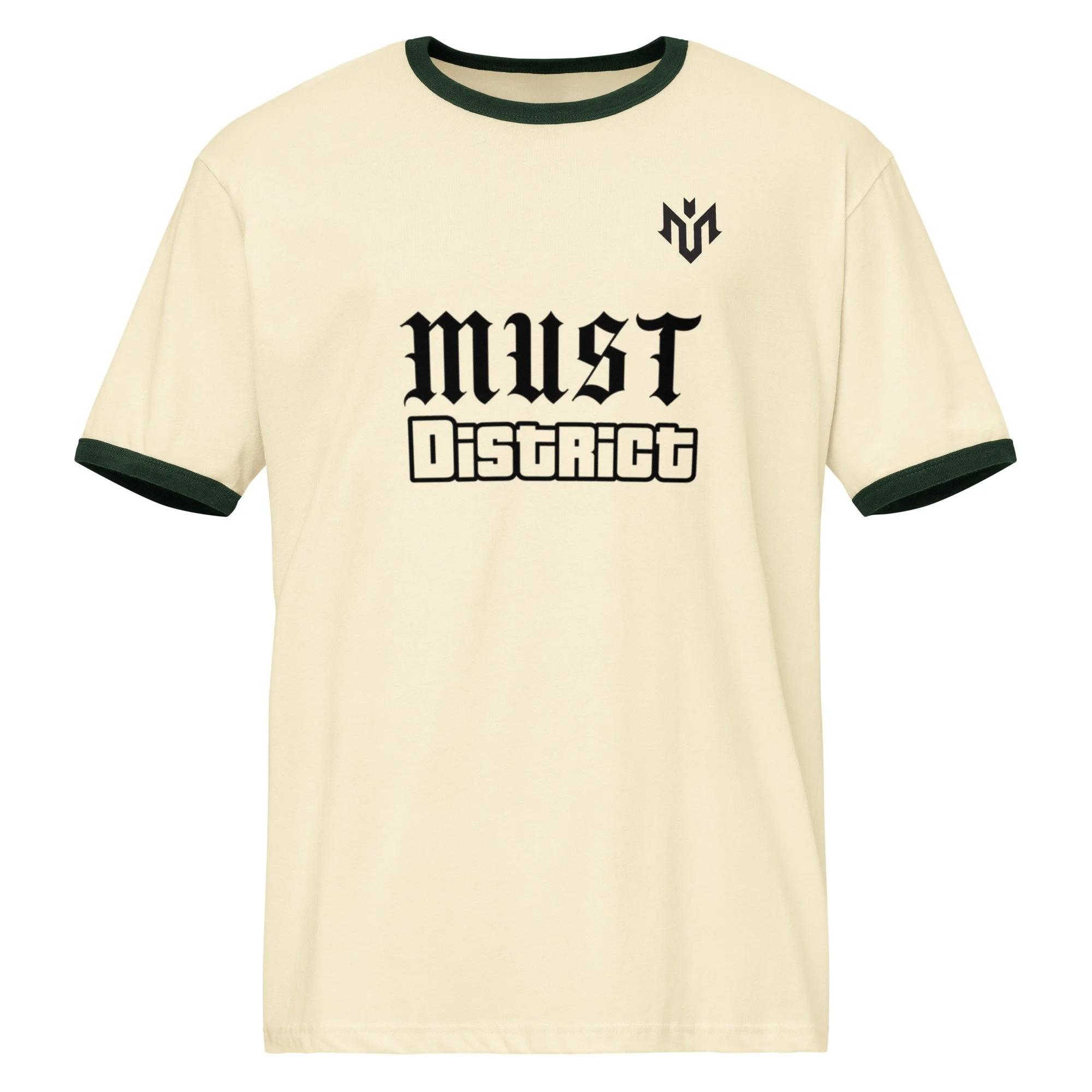 unisex-ringer-t-shirt-natural-forest-green-front-6a34f9bd24ed4.jpg