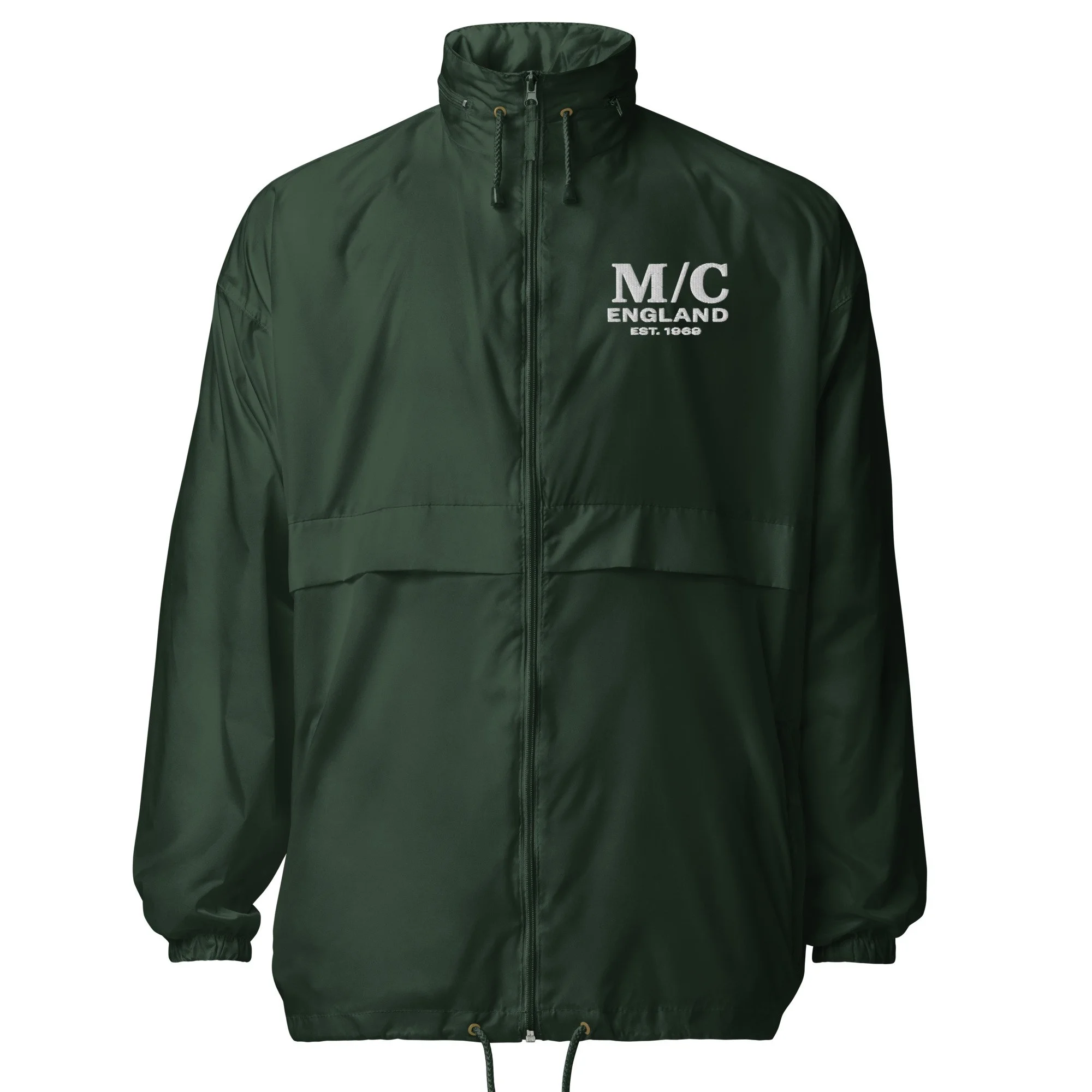 unisex-basic-windbreaker-forest-green-front-6a74d70a9a3f3.jpg