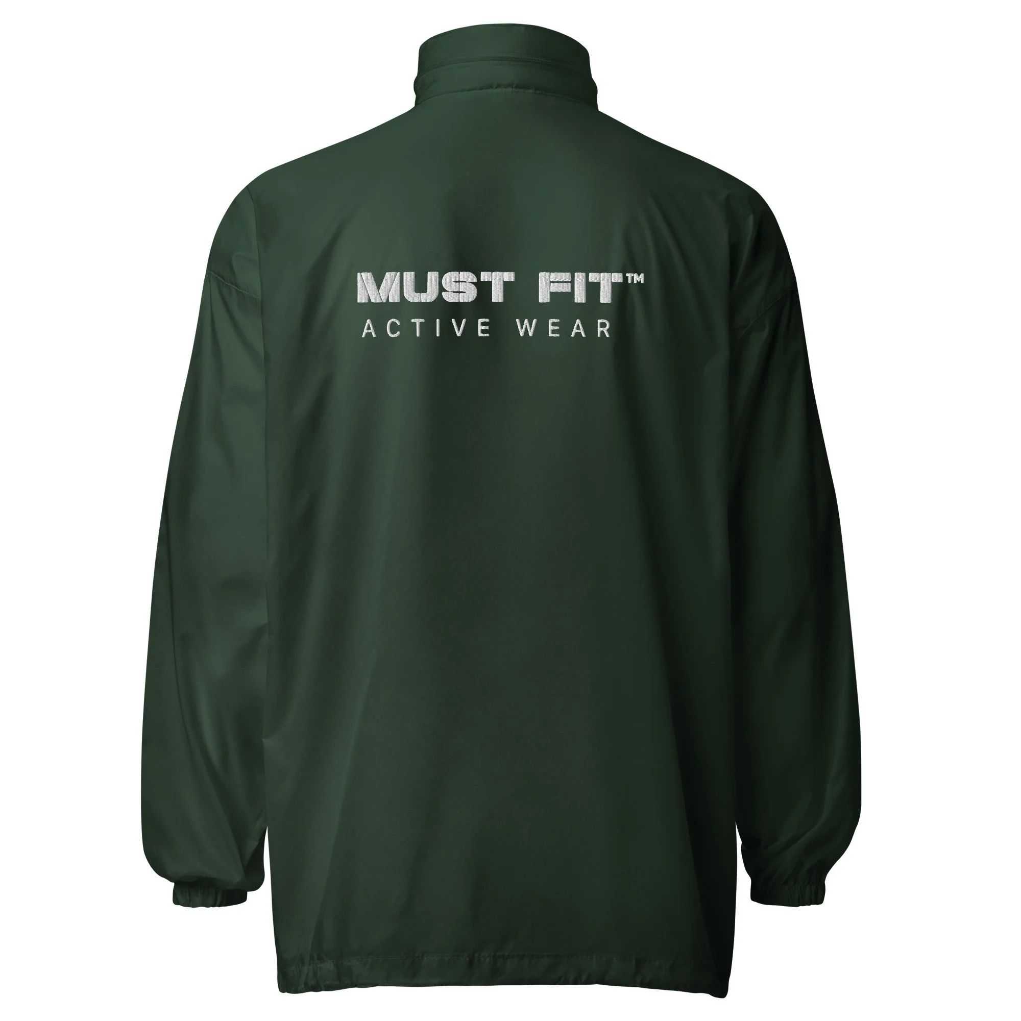unisex-basic-windbreaker-forest-green-back-6a91f04bdd602.jpg