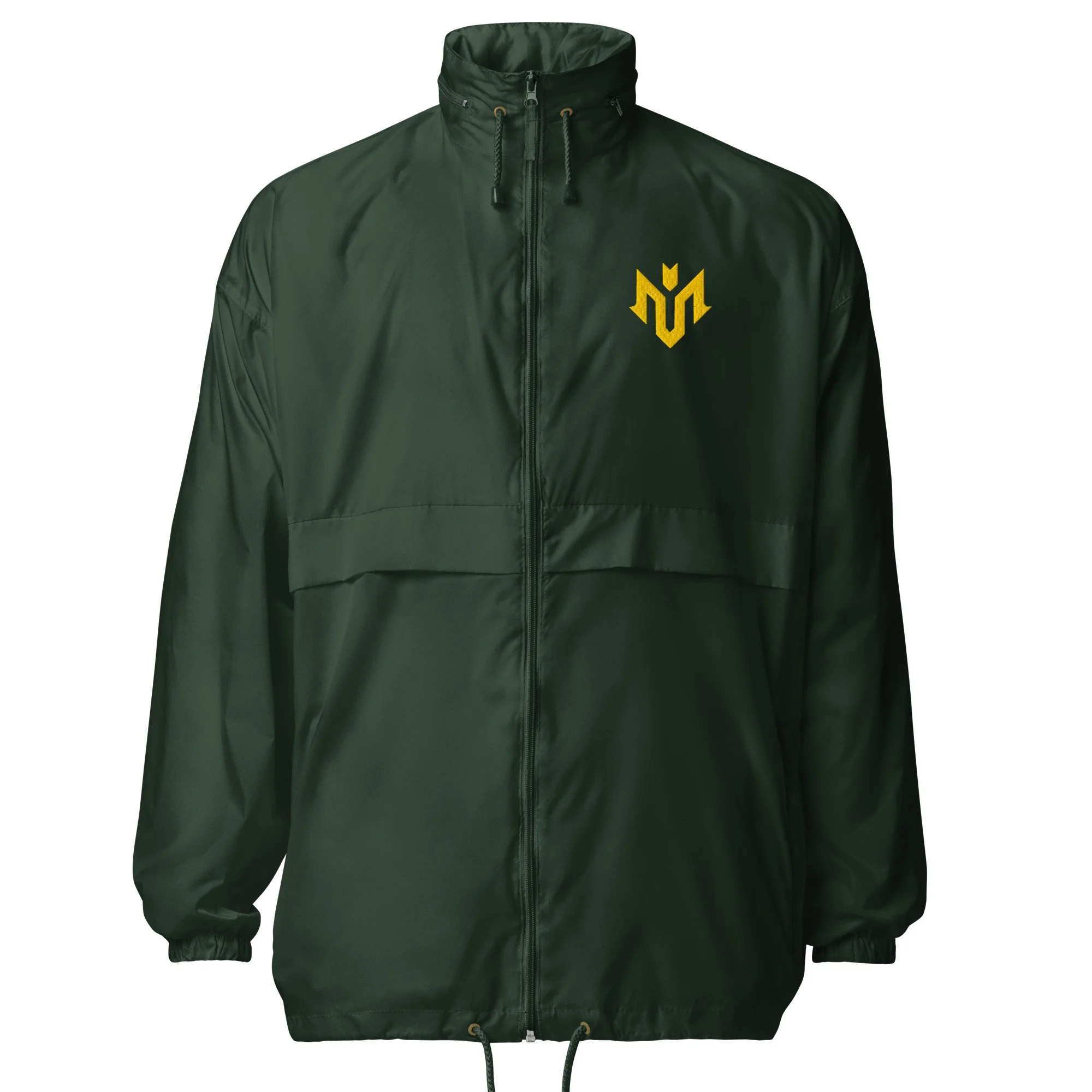 unisex-basic-windbreaker-forest-green-front-6a91f0753fbd6.jpg