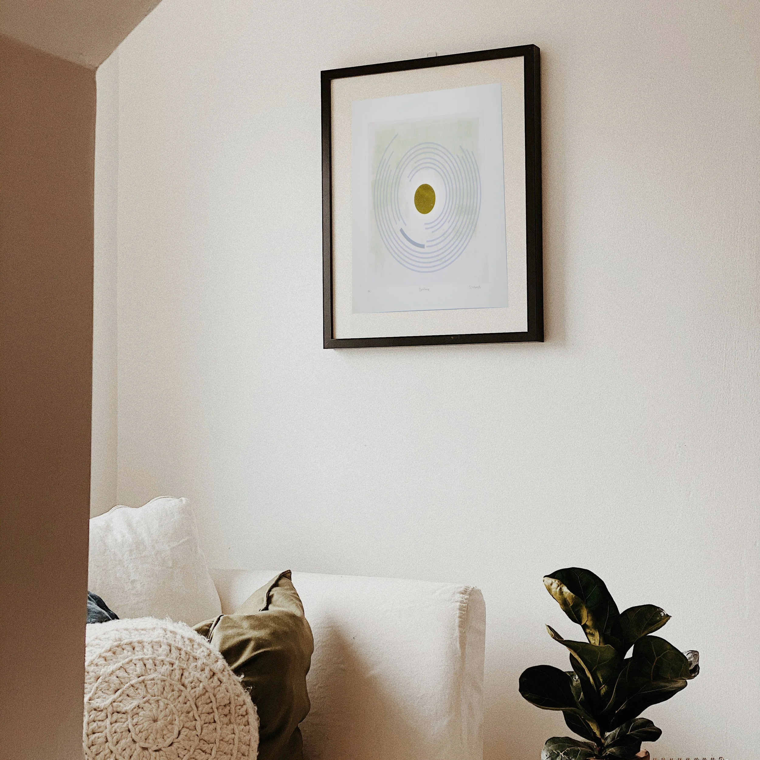 Bealtaine print on wall
