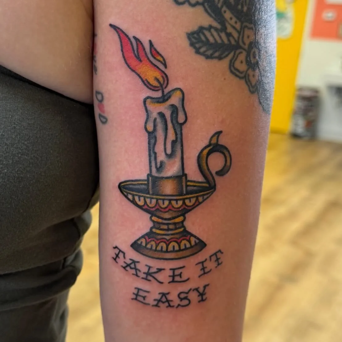 lil candle from Jewels! @jewelsidette - to book with Jewels, e-mail jewels.tattoo@gmail.com 😎😎