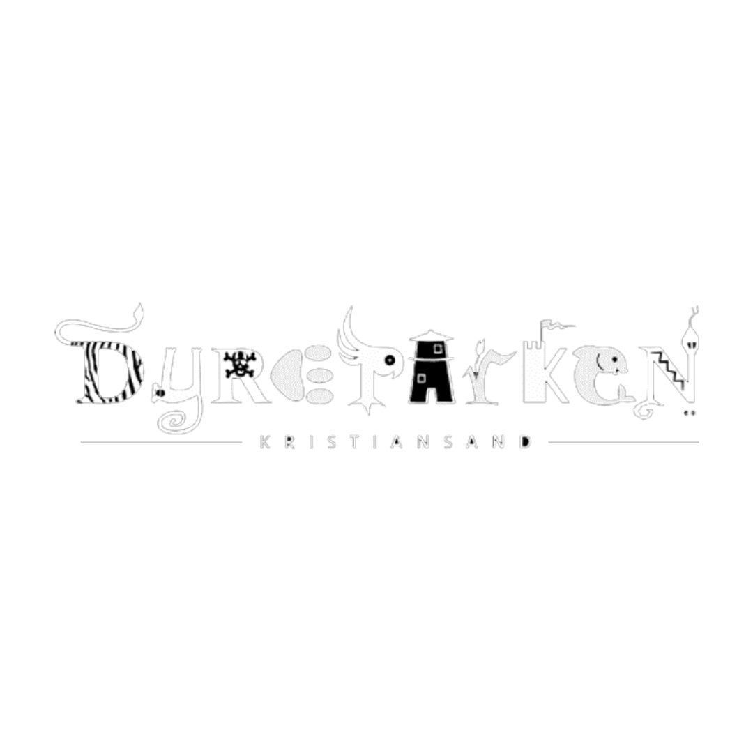 Tekstsymboler og illustrasjoner av skjelett, sverd og en fugl over ordene 'Dyrsk' en tegning av en fyrtårn i midten og 'kris Hansen' under.