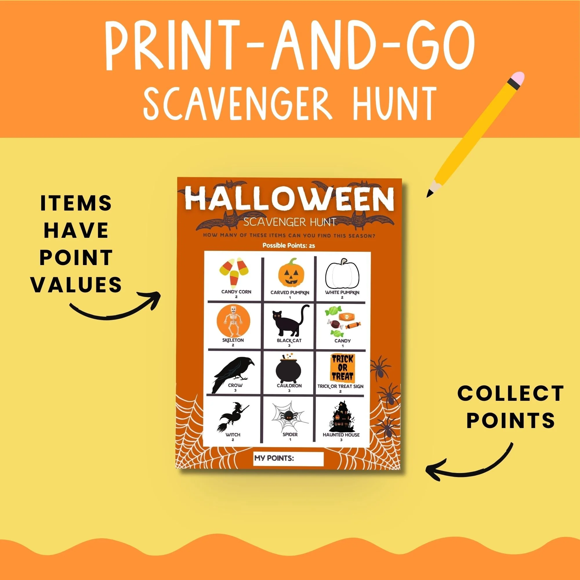 Halloween scavenger hunts free