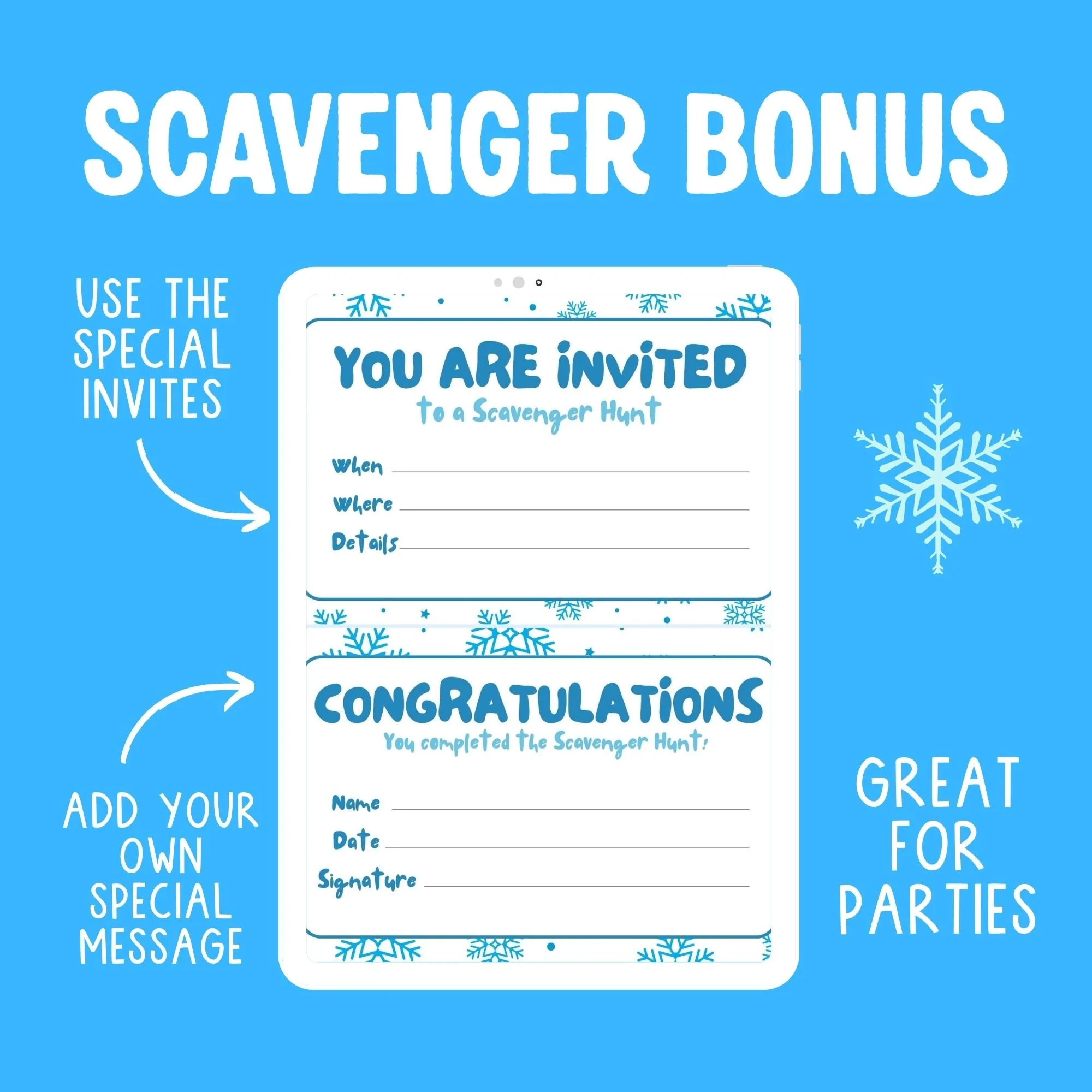 free Christmas Scavenger Hunt