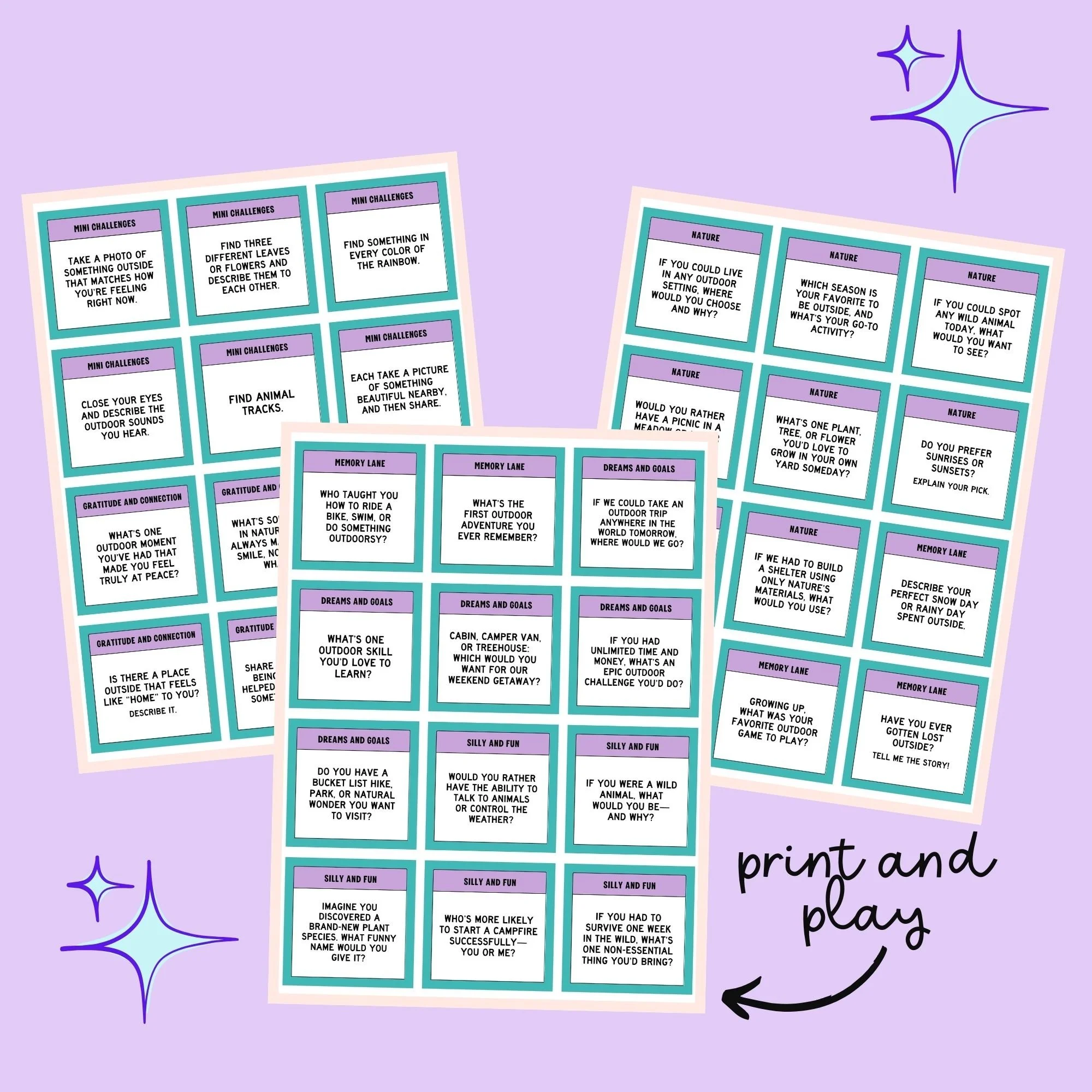 free conversation cards for families