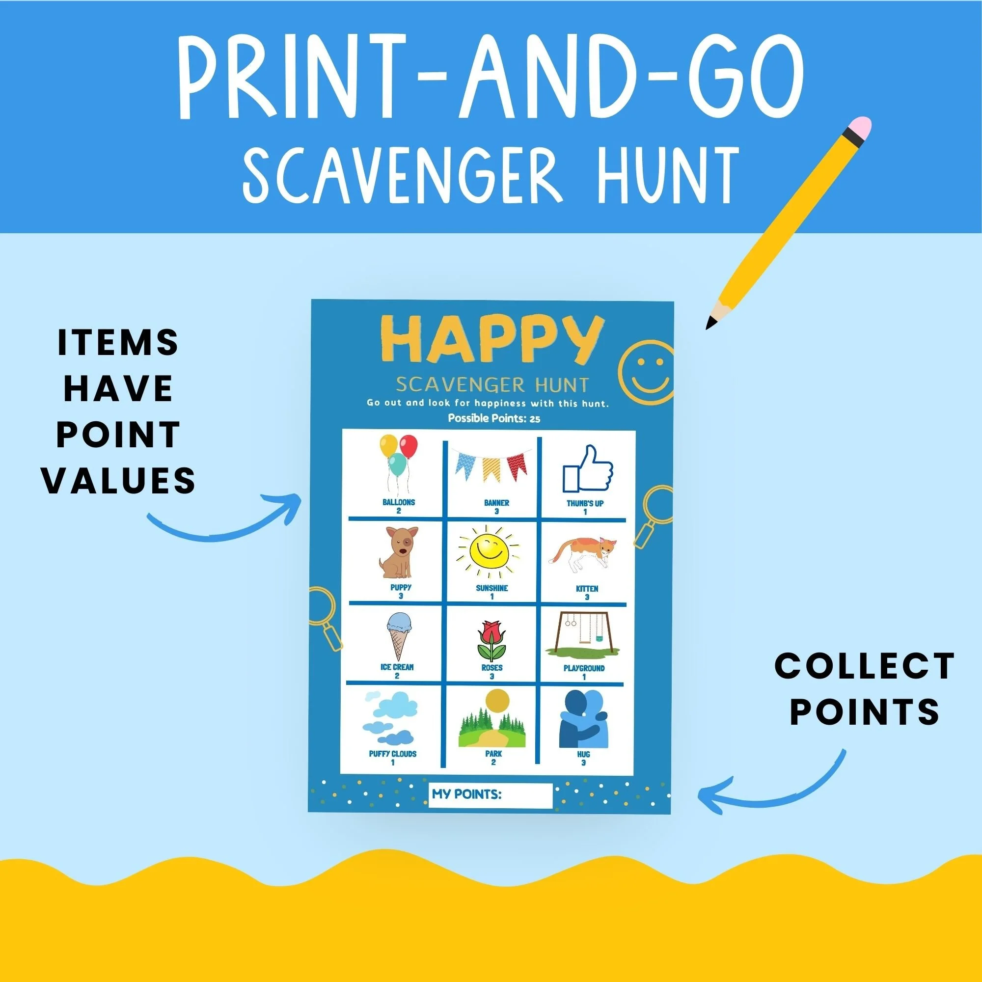 free kindness scavenger hunt