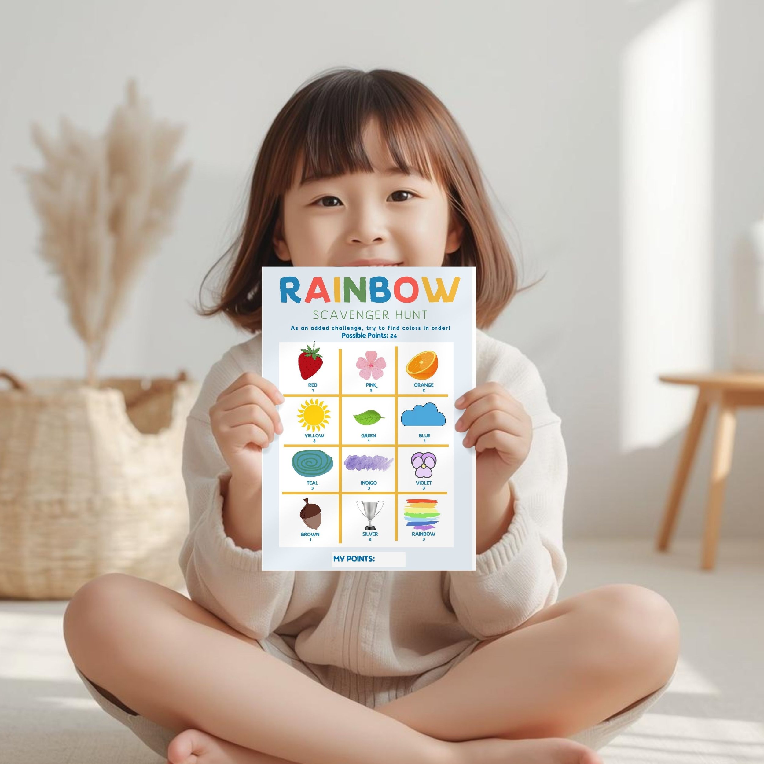 free rainbow scavenger hunt
